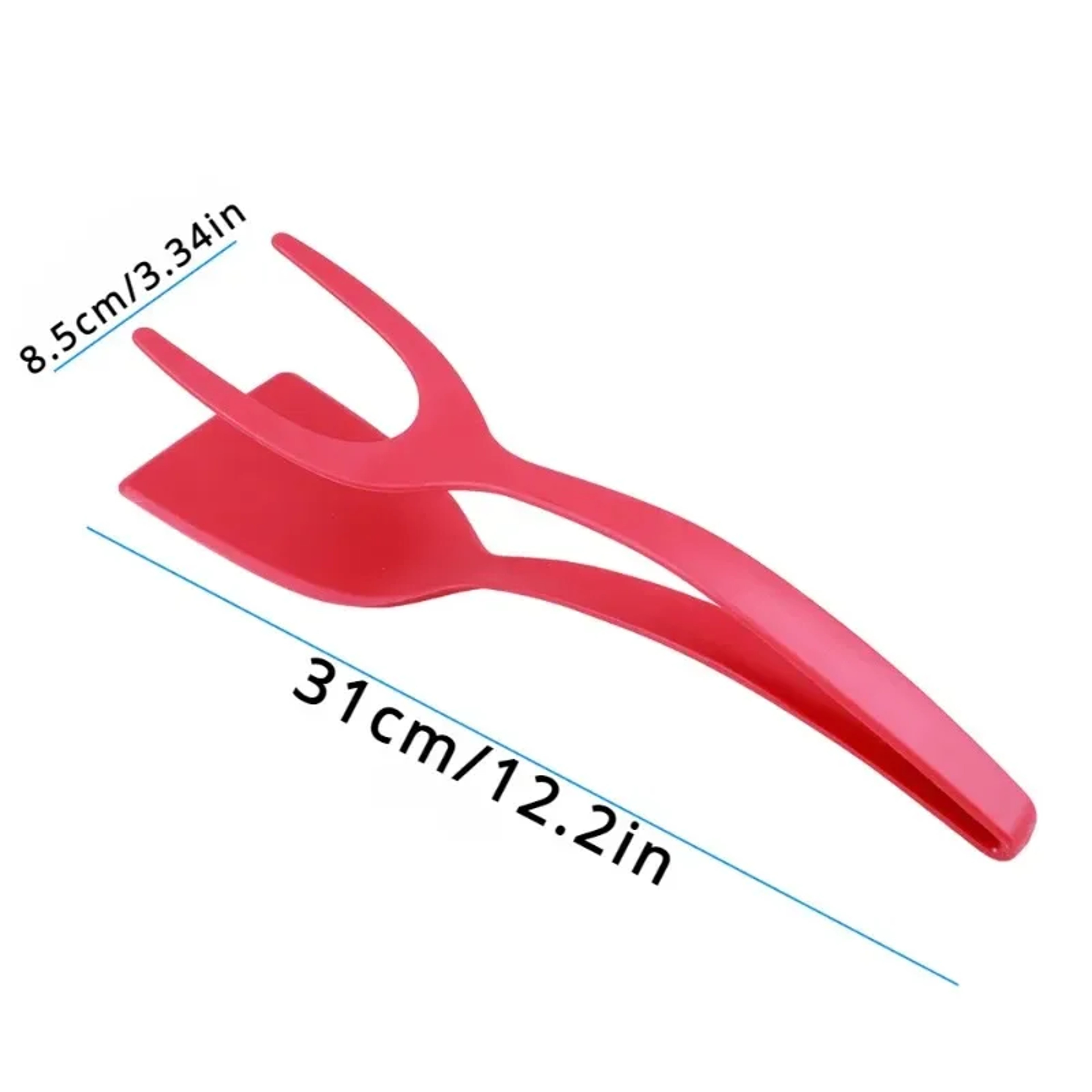Nylon Grip Flip Tongs, Egg Spatula and Steak Turner Clamp, Pancake Cooking Accessories – view 7