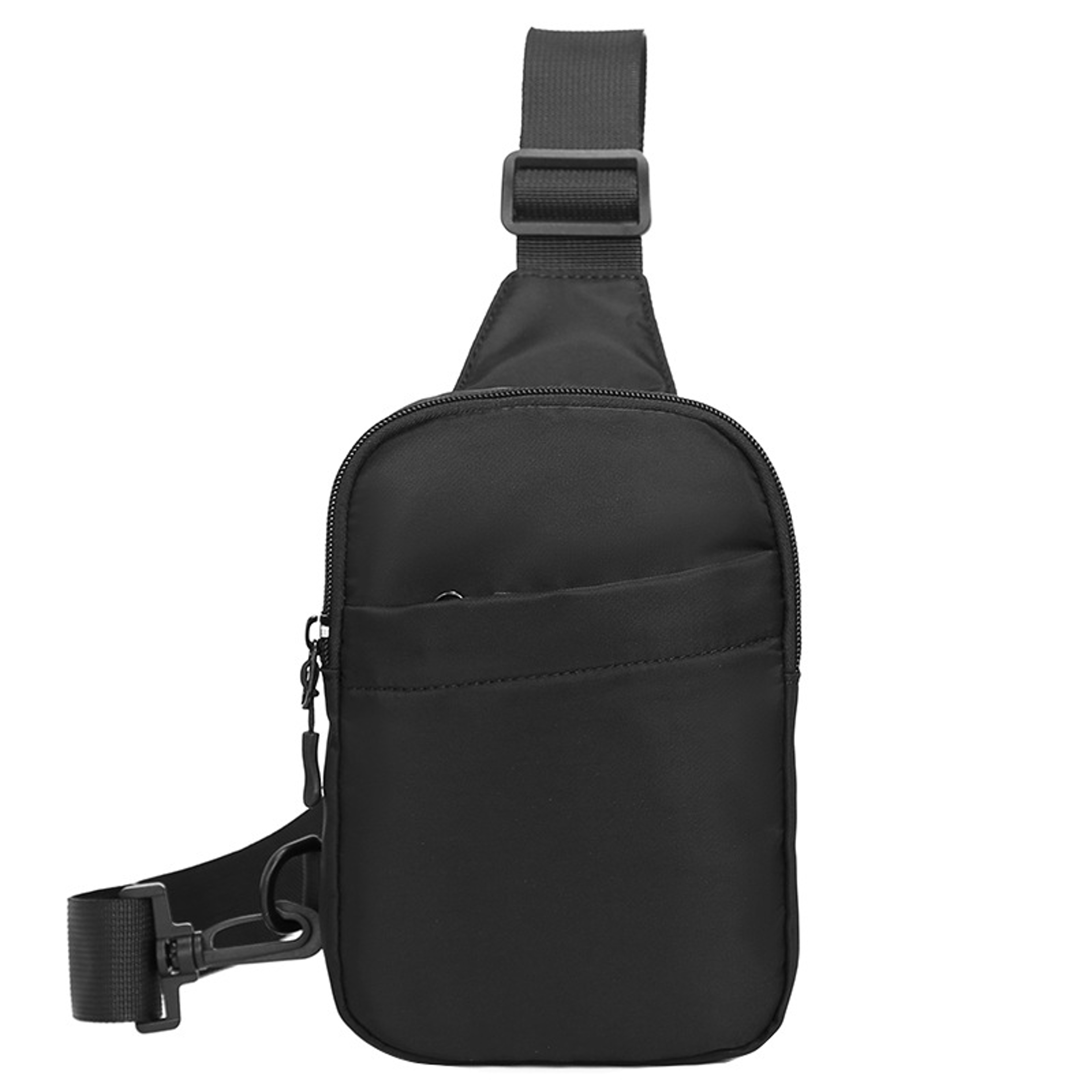 Fashion Black Messenger Bag, Mini Sling Shoulder Chest Bag Casual Chest Bag Backpack Variable Waist Bag Mobile Phone Bag – view 7