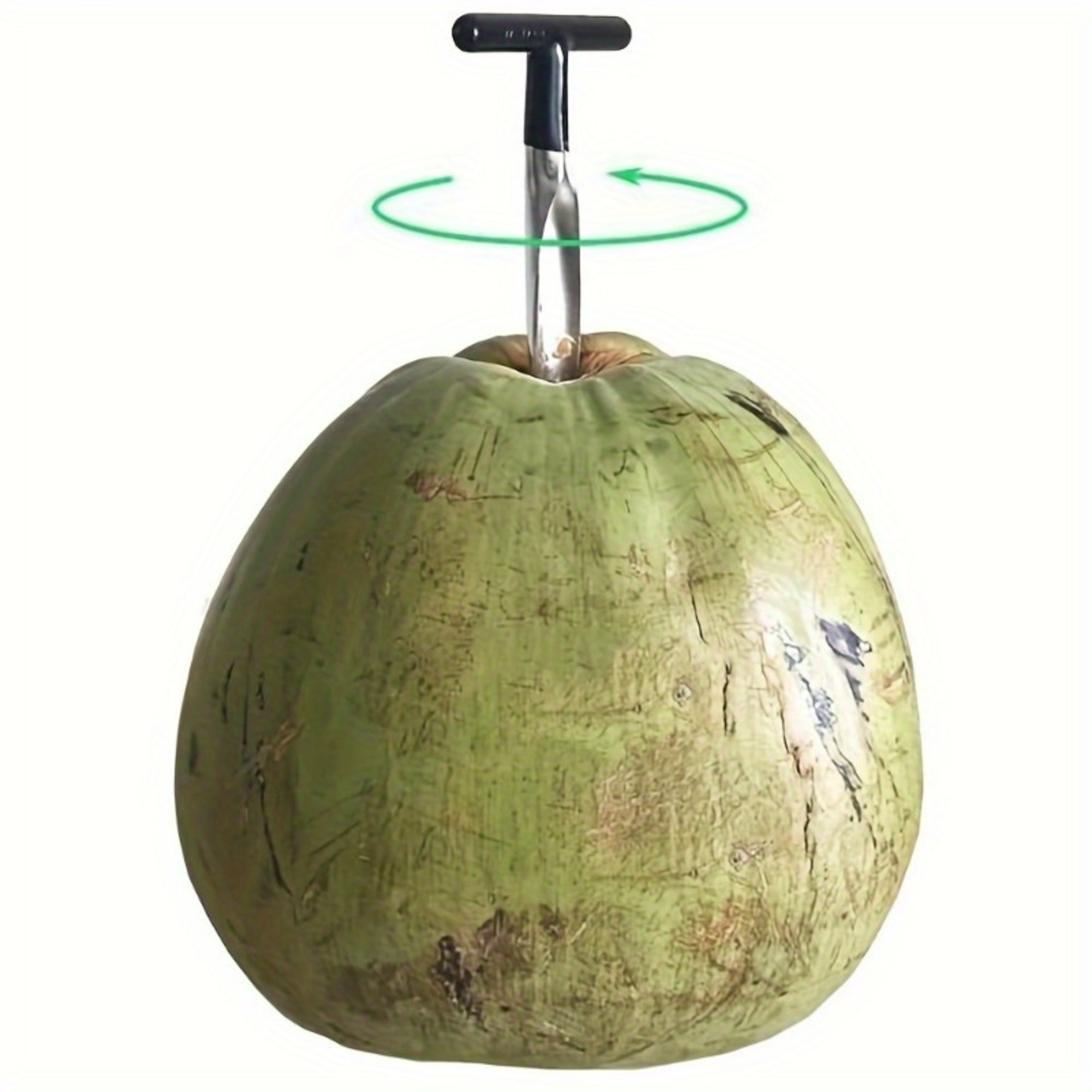 Portable Coconut Spatula Knife, Stainless Steel Coconut Opener with Ergonomic Handle – view 4