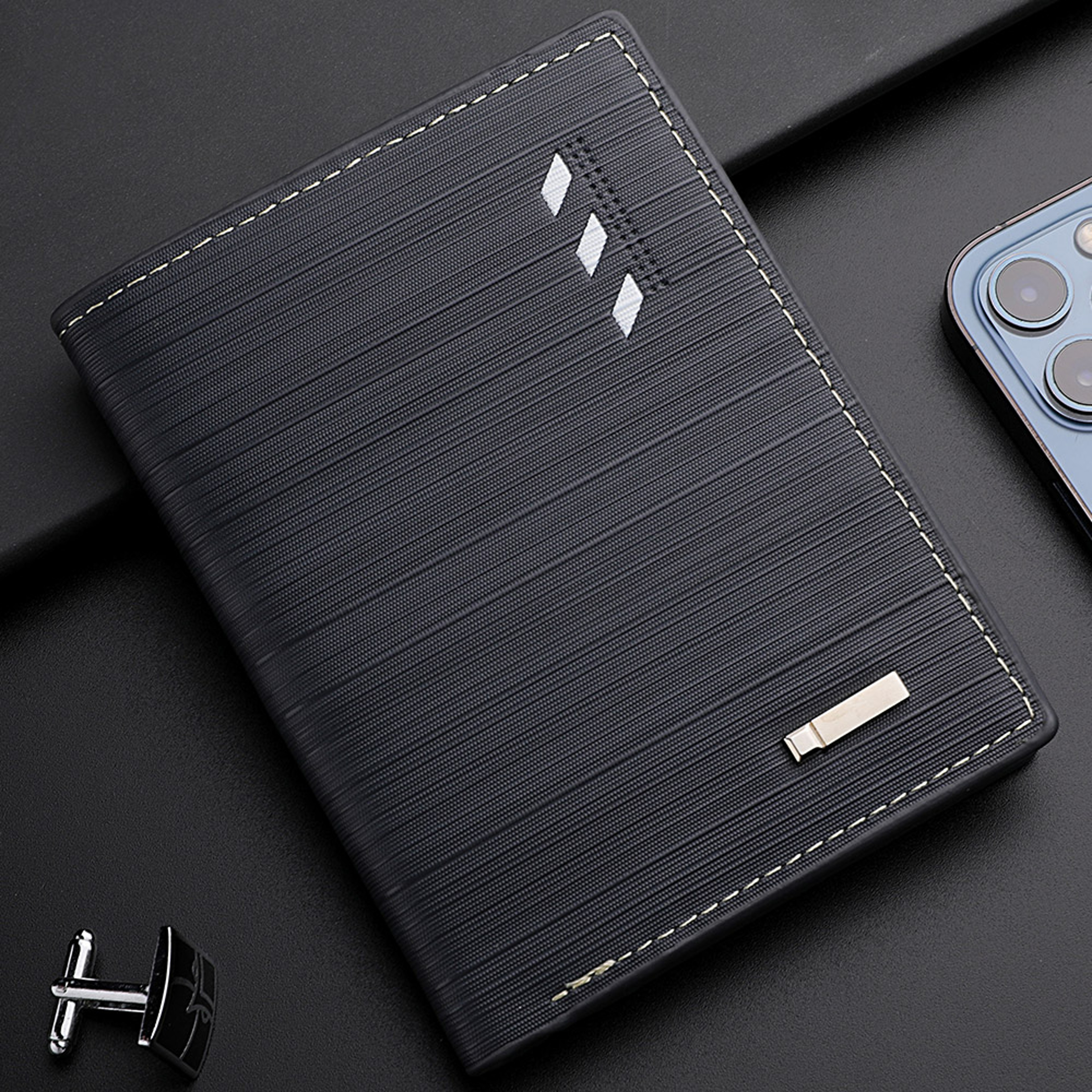 Mens Wallet Casual Wallet For Men Multislot Credit Card Holder Short PU Leather Wallet 3