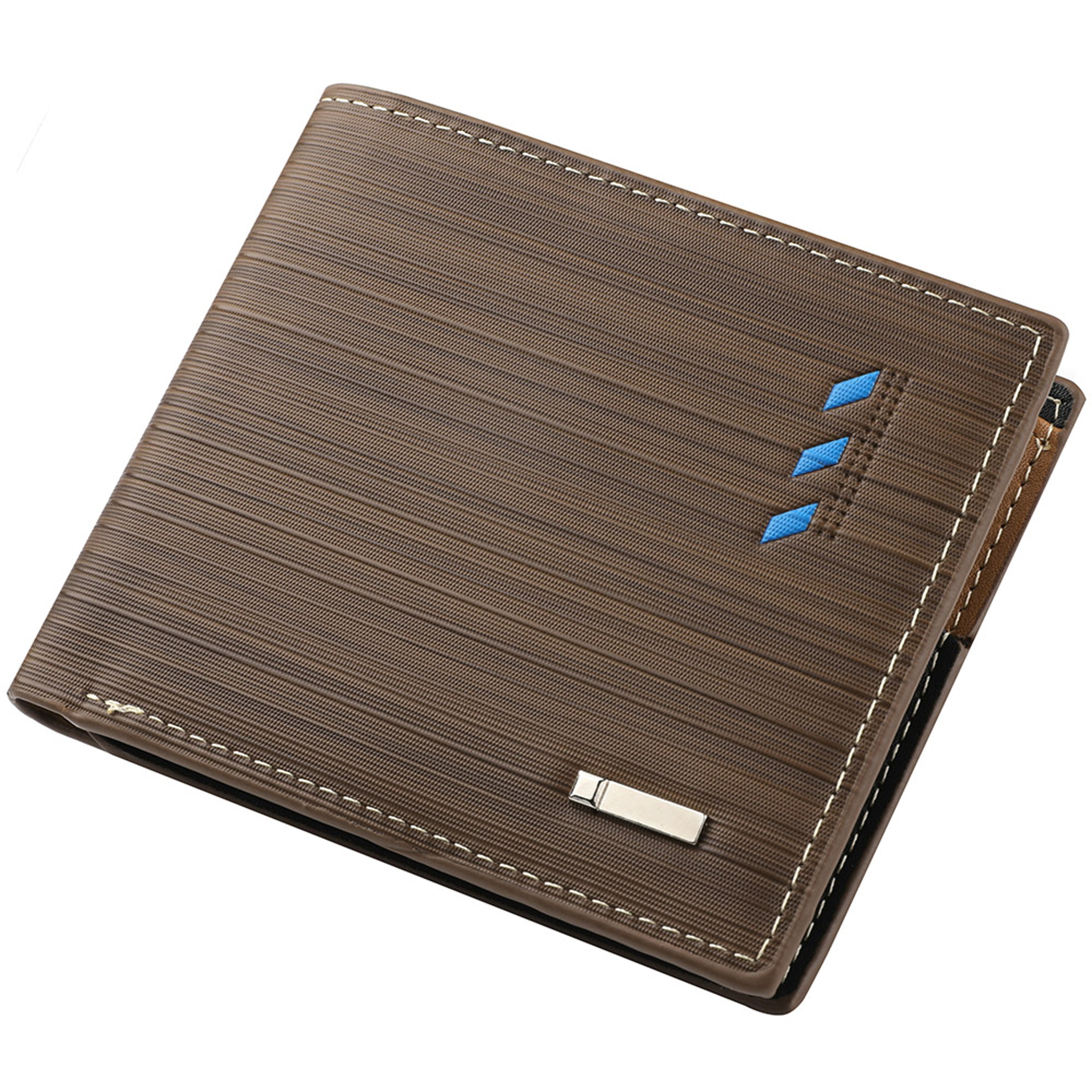 Mens Wallet Casual Wallet For Men Multislot Credit Card Holder Short PU Leather Wallet 7