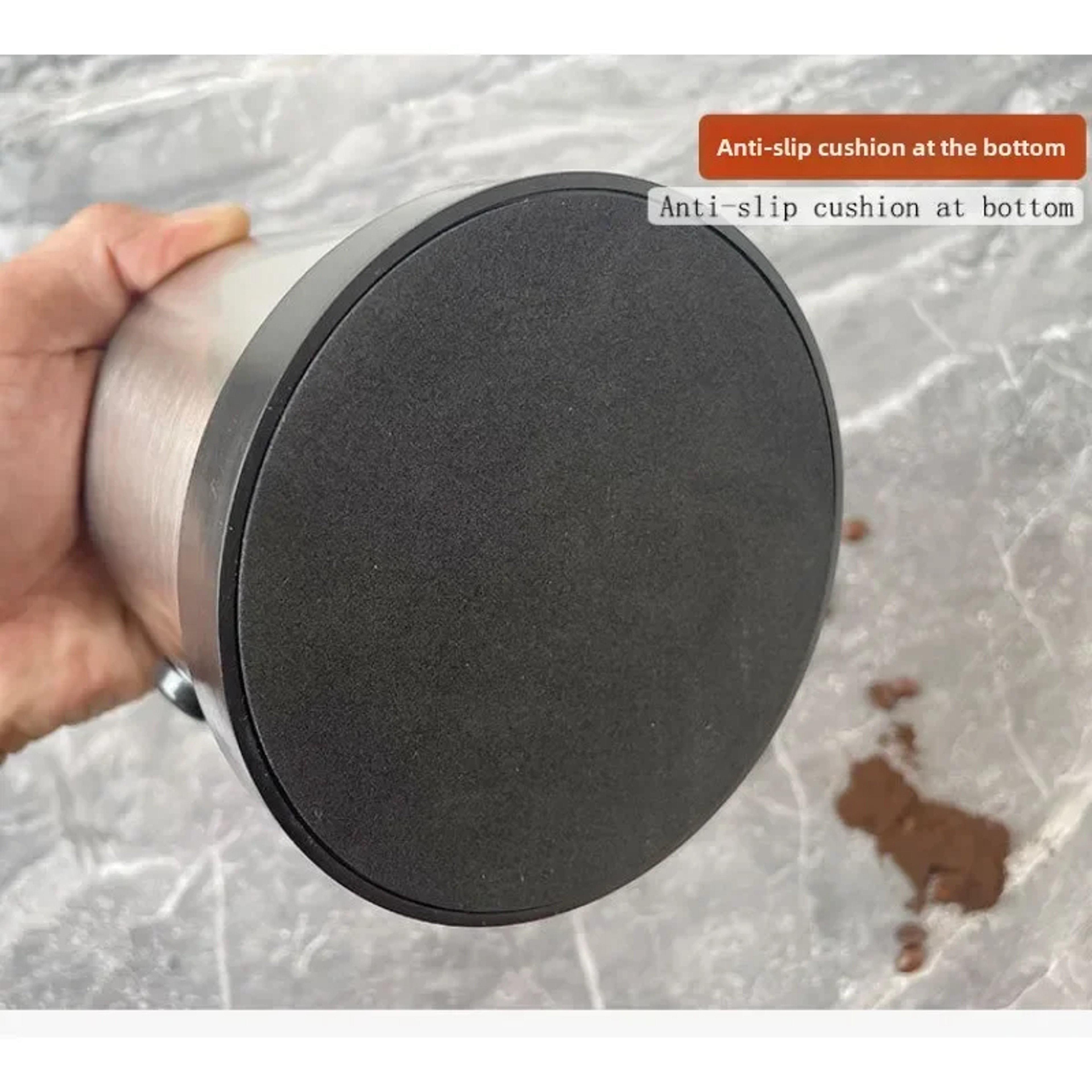 Espresso Coffee Knock Box With NonSlip Rubber Ring Durable Stainless Steel Ground Bin For Effortles 4