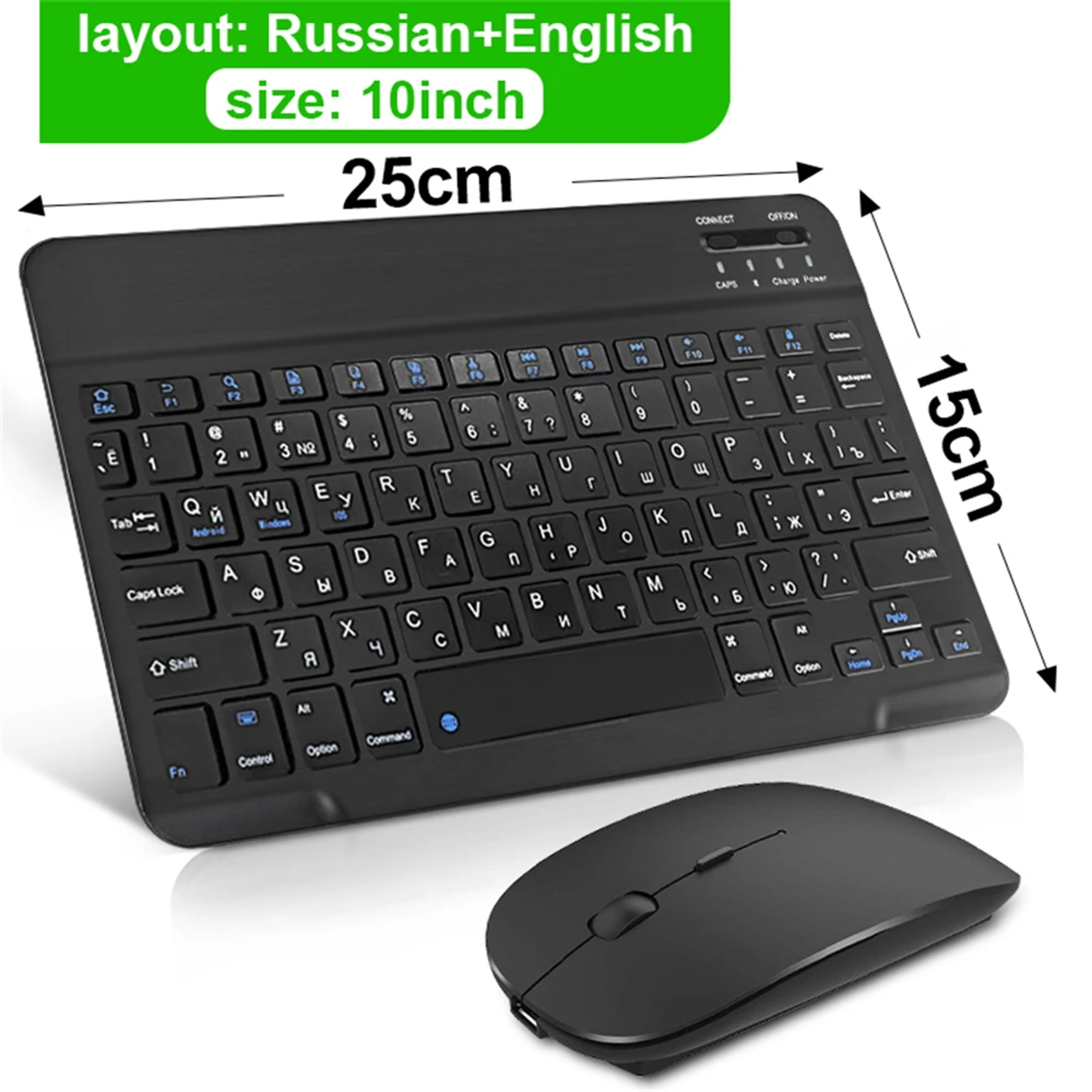 Wireless Bluetooth Keyboard And Mouse For IOS Android Windows Tablets Compatible With All Type Of P 19