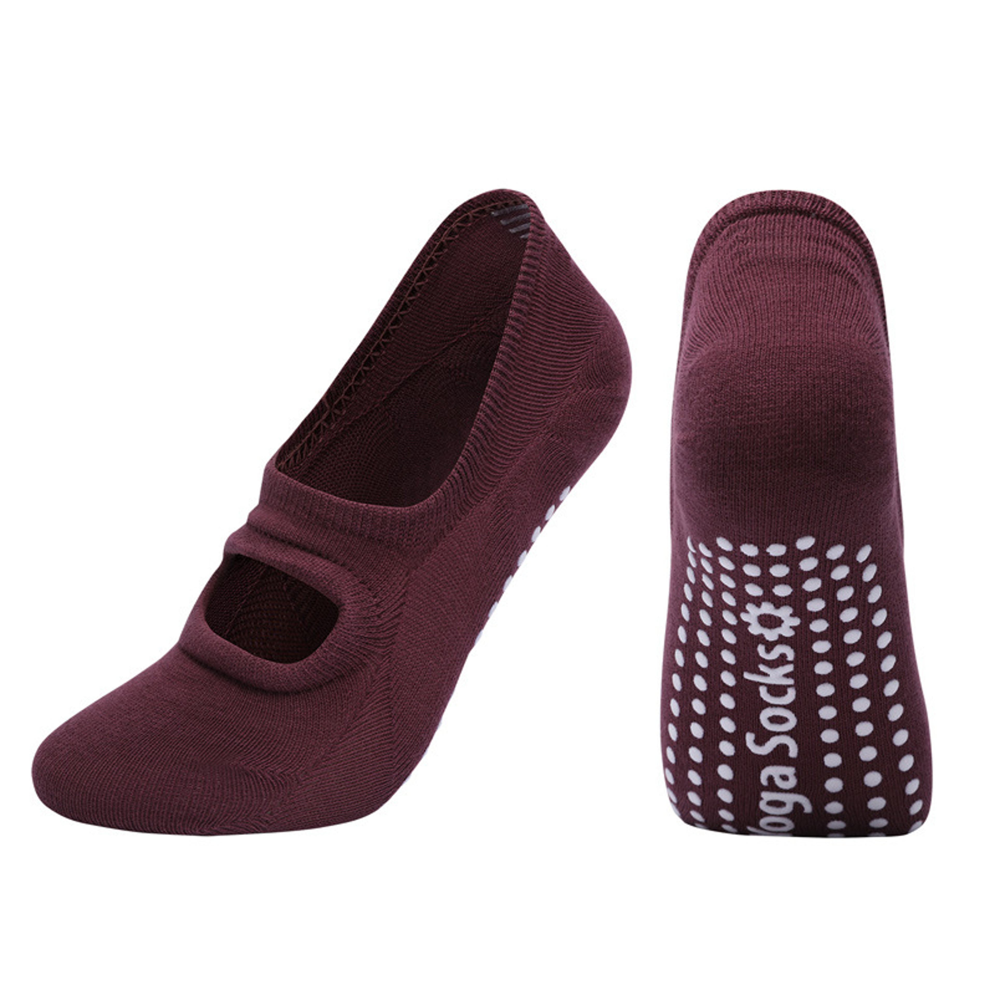 Silicone AntiSlip Backless Yoga Socks Women Pilate Socks Indoor Dance Ballet Fitness Sports Socks F 4