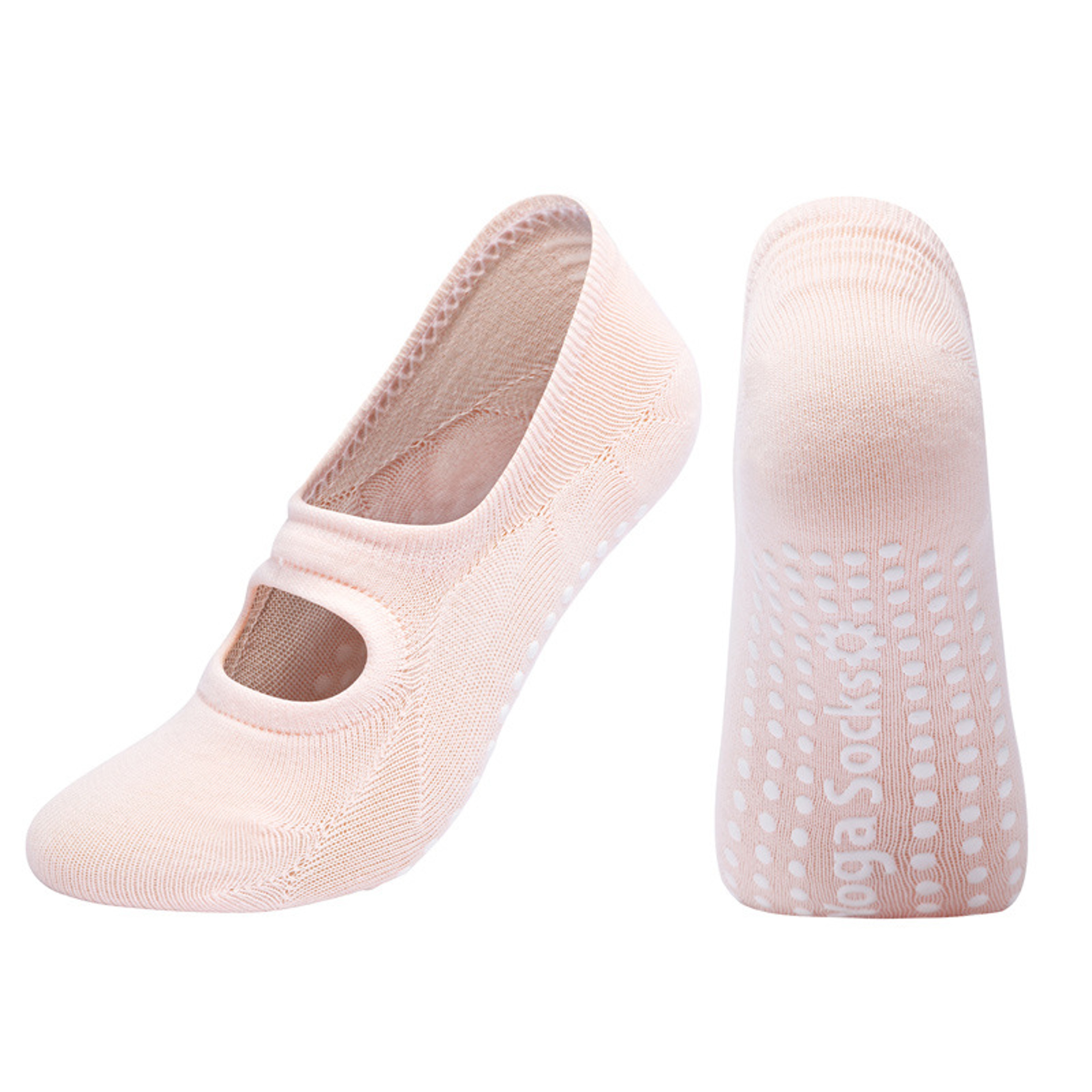 Silicone AntiSlip Backless Yoga Socks Women Pilate Socks Indoor Dance Ballet Fitness Sports Socks F 10