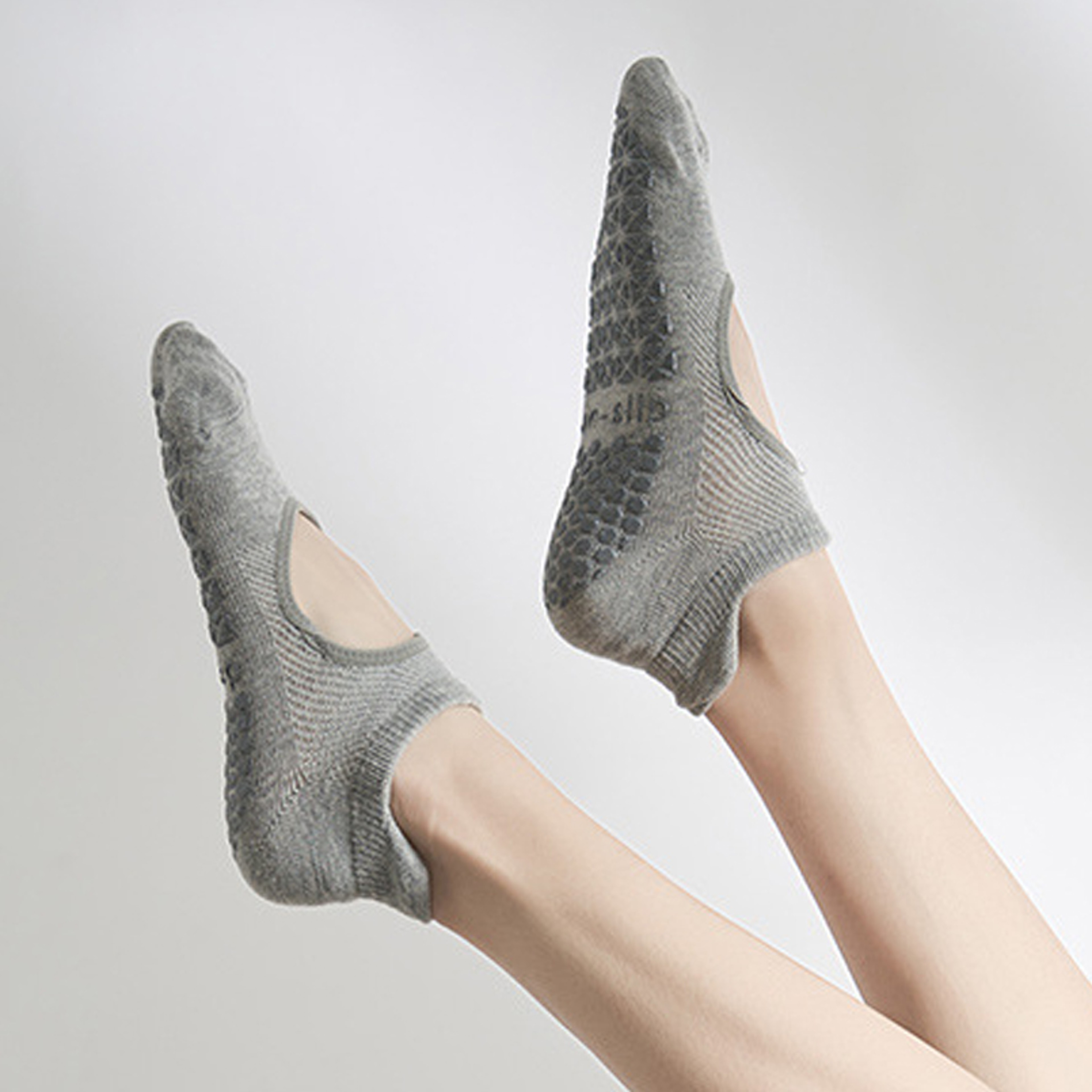 Silicone AntiSlip Hollow Pilates Socks For Women Breathable Cotton Yoga  Fitness Socks NonSlip Spor 3