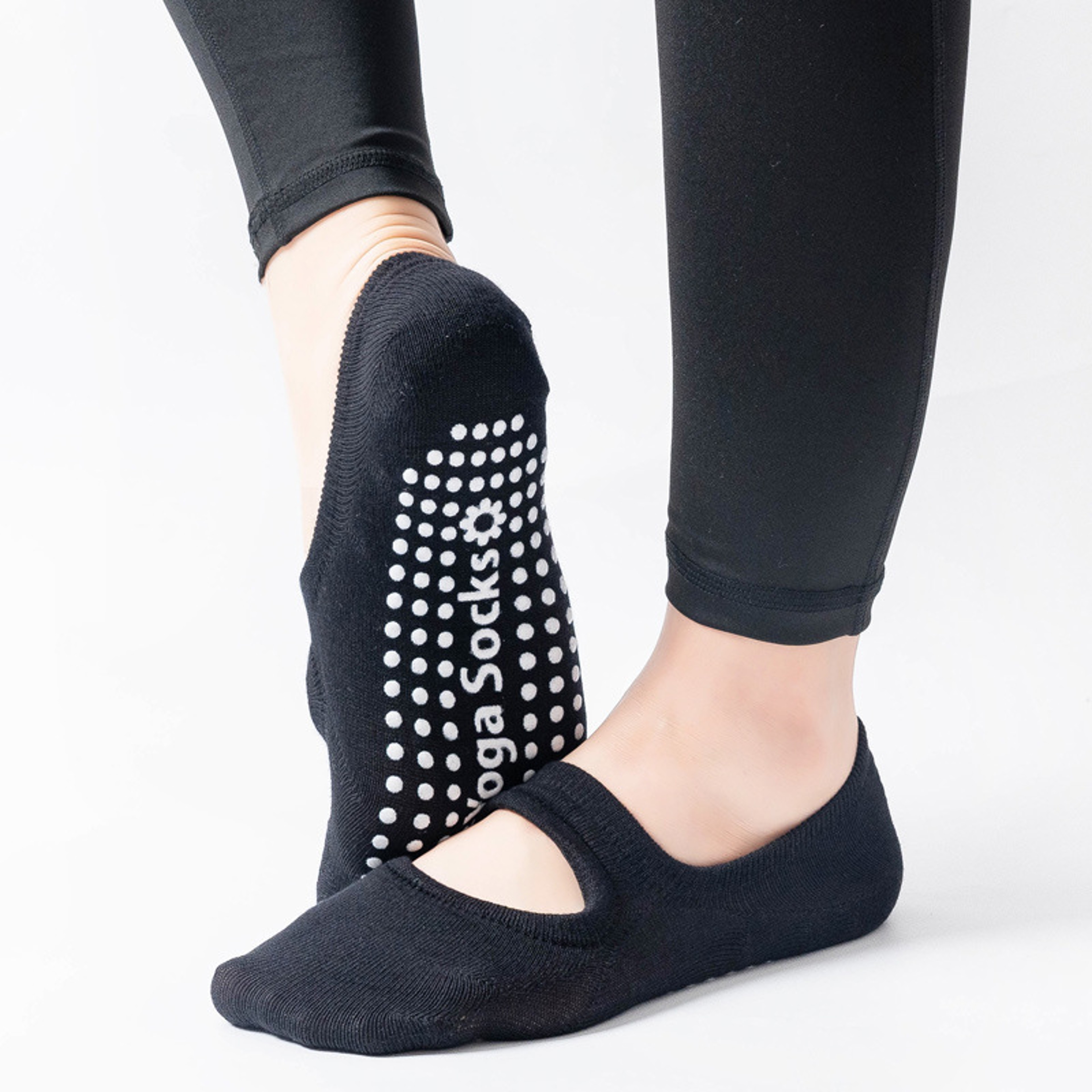 Invisible Pilates Dance Socks For Trampoline Backless Aerobics Fitness Socks Floor Yoga Socks 6