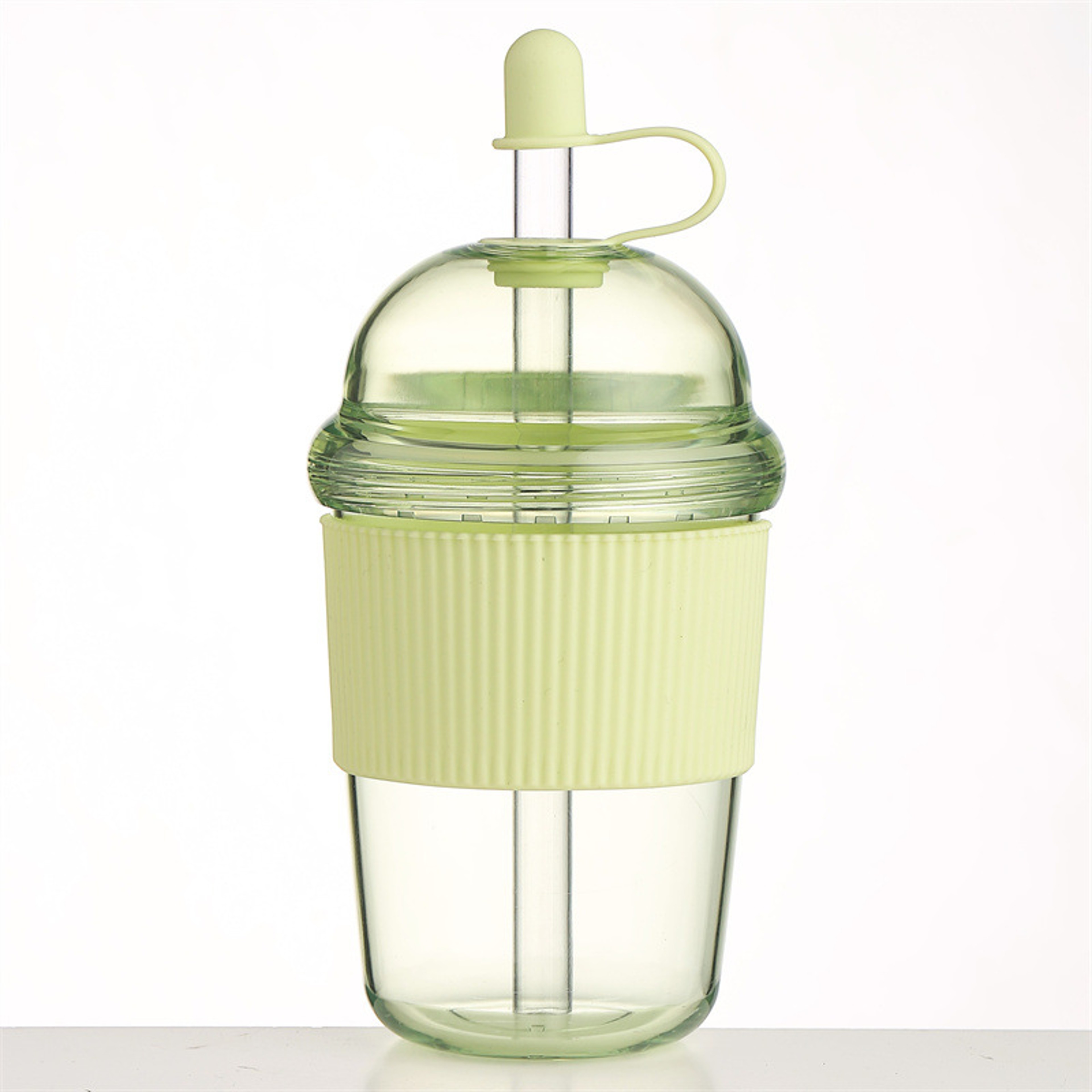 Large Capacity HeatResistant Boba Tea Straw Cup Plastic Tumbler With Lid Coffee Milk Tea  Boba Wate 1
