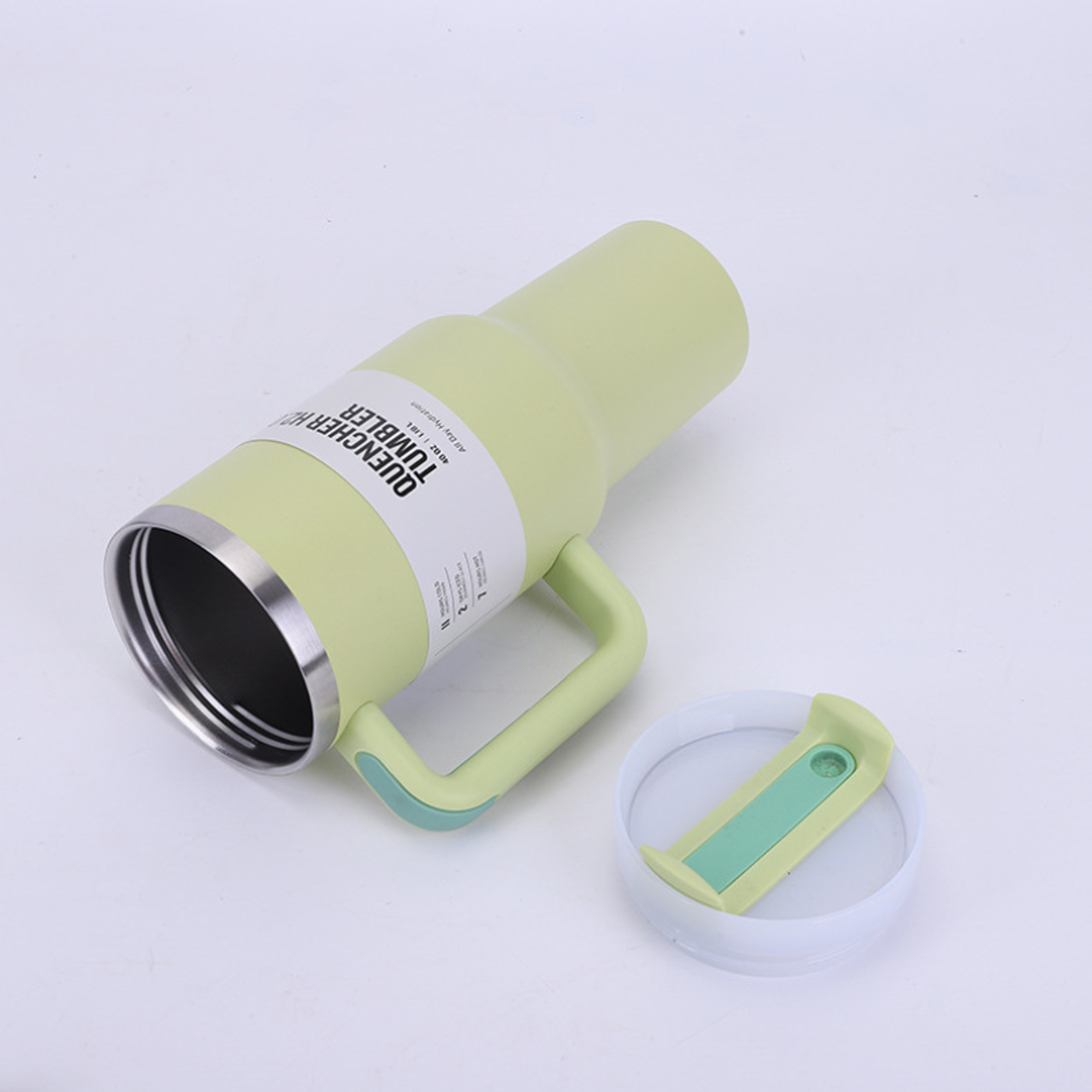 40 OZ Traveler Tumbler Stainless Steel Water Bottle Leak Resistant Vacuum Insulated Mug Lid Portabl 3
