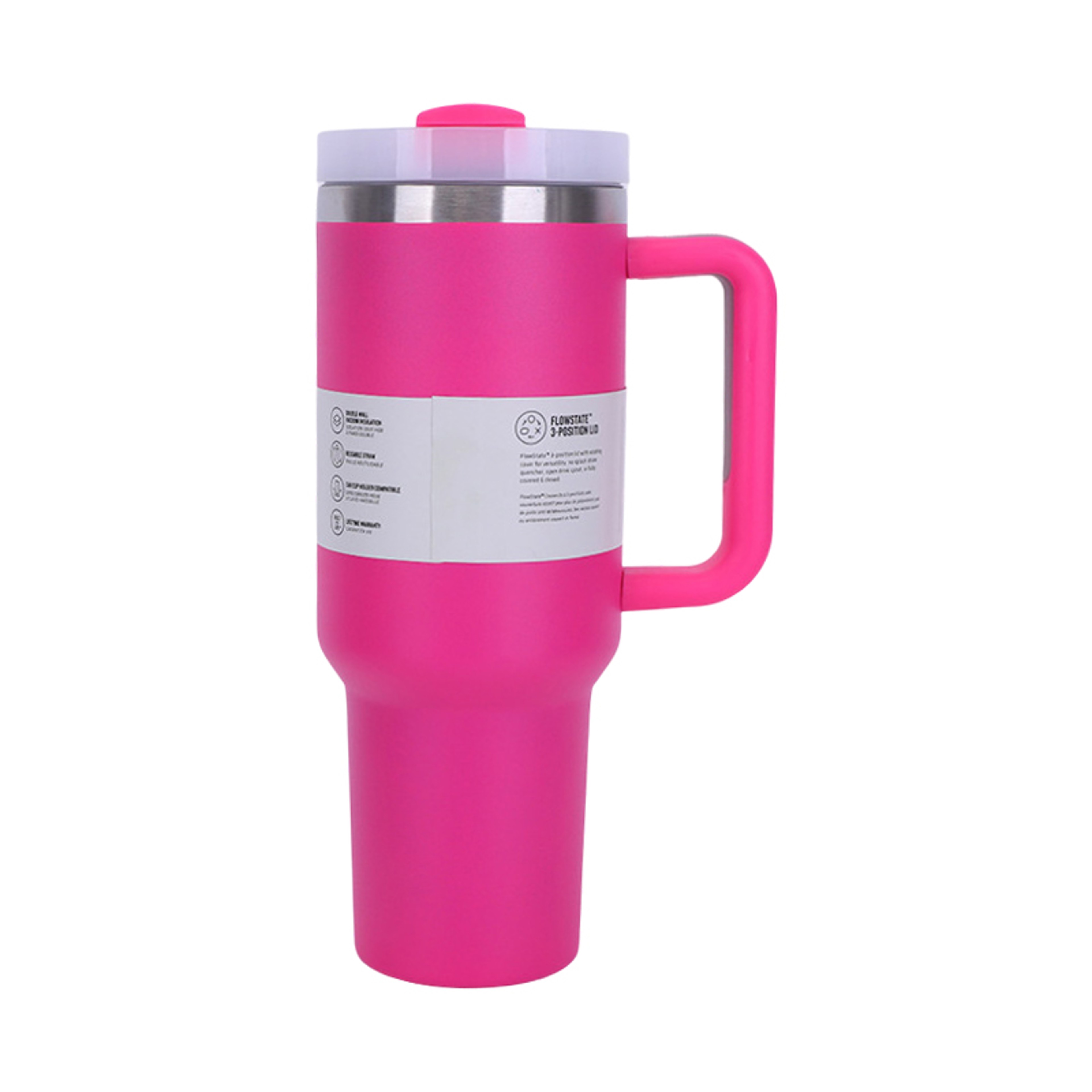 40 OZ Traveler Tumbler Stainless Steel Water Bottle Leak Resistant Vacuum Insulated Mug Lid Portabl 5
