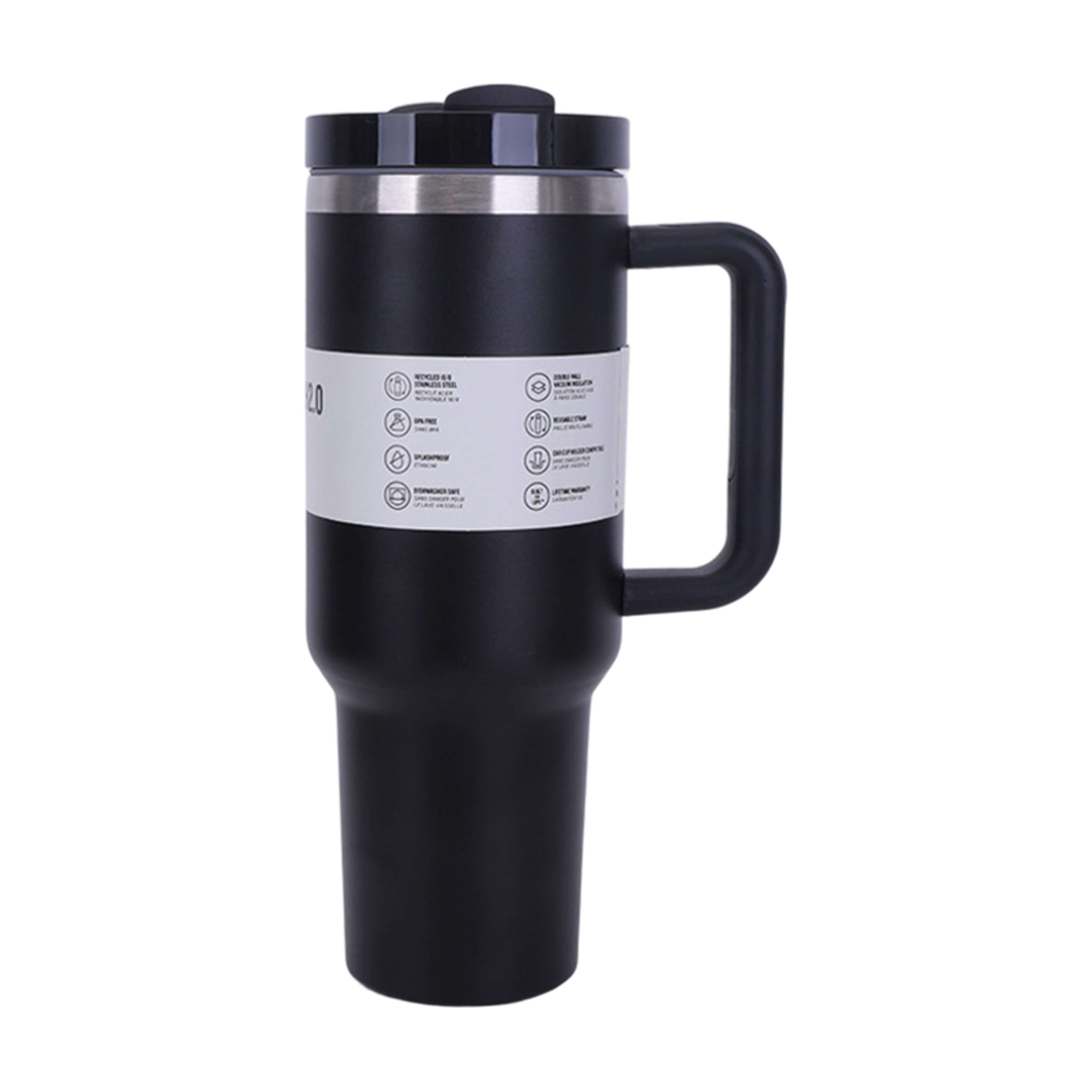 40 OZ Traveler Tumbler Stainless Steel Water Bottle Leak Resistant Vacuum Insulated Mug Lid Portabl 10