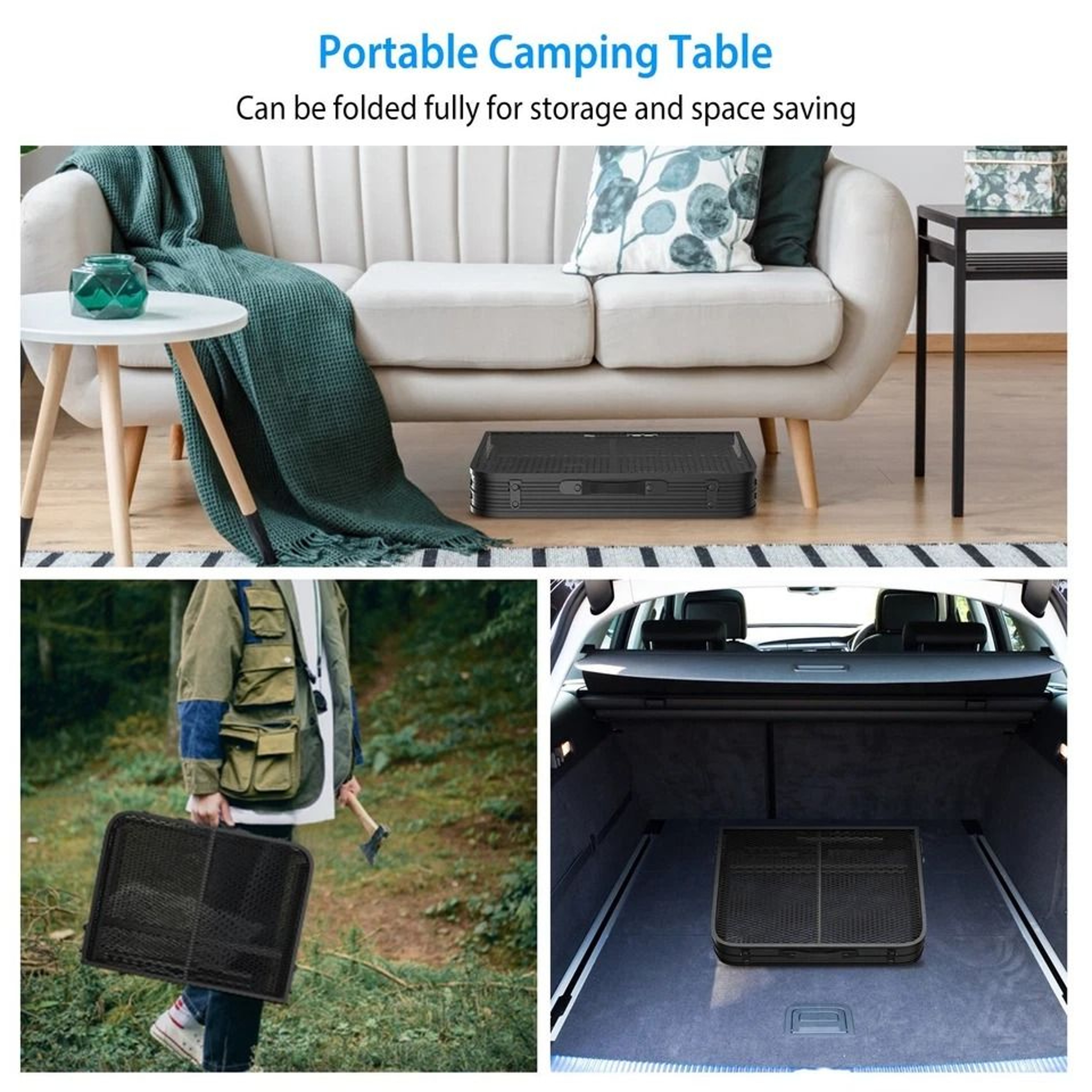 Aluminum Picnic Adjustable Folding Table 35x23 Grill Stand Table For Camping Portable Grill Table 3