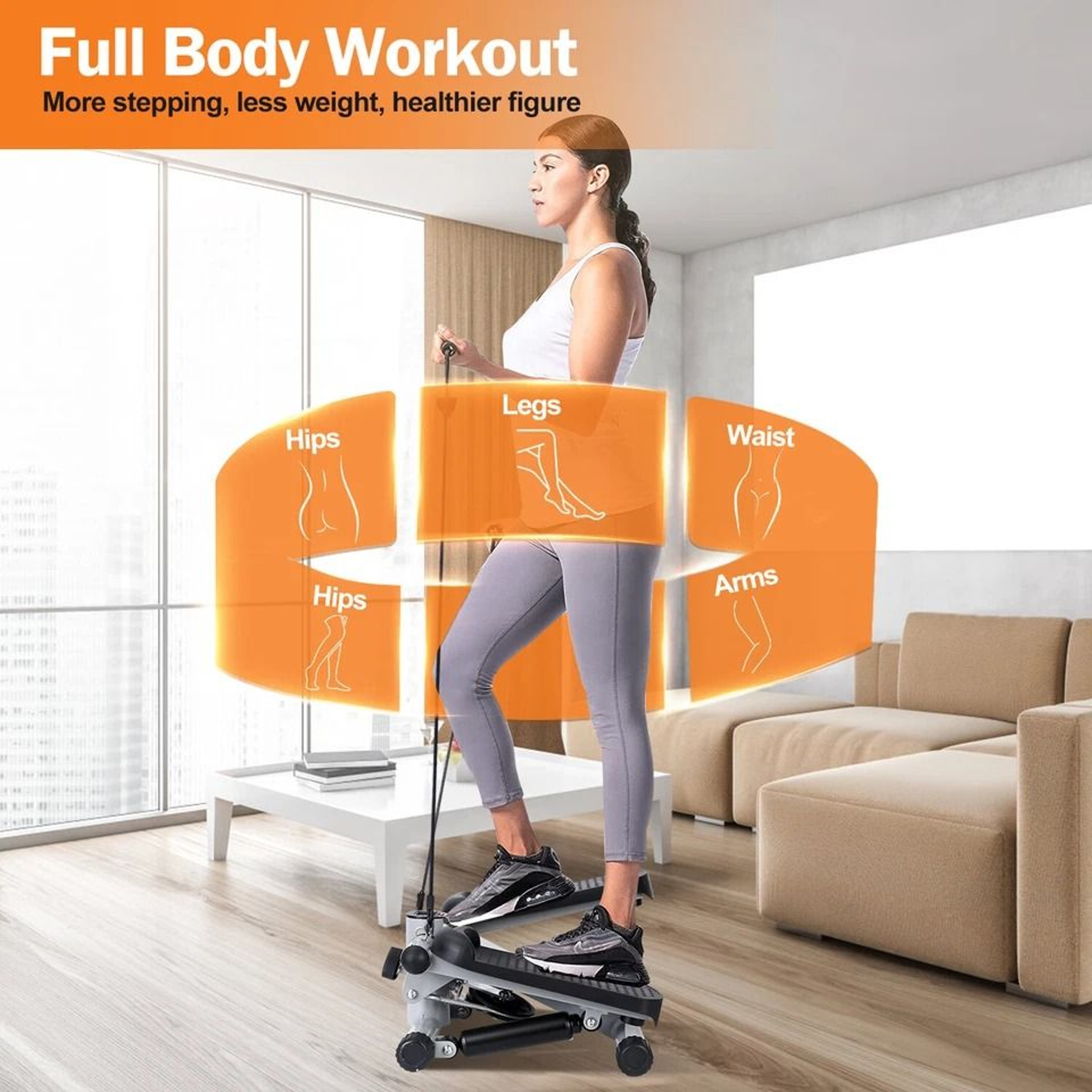 Mini Stepper For Weight Loss Full Body Workout With LCD Monitor Portable Stair Stepper Exercise Equ 11