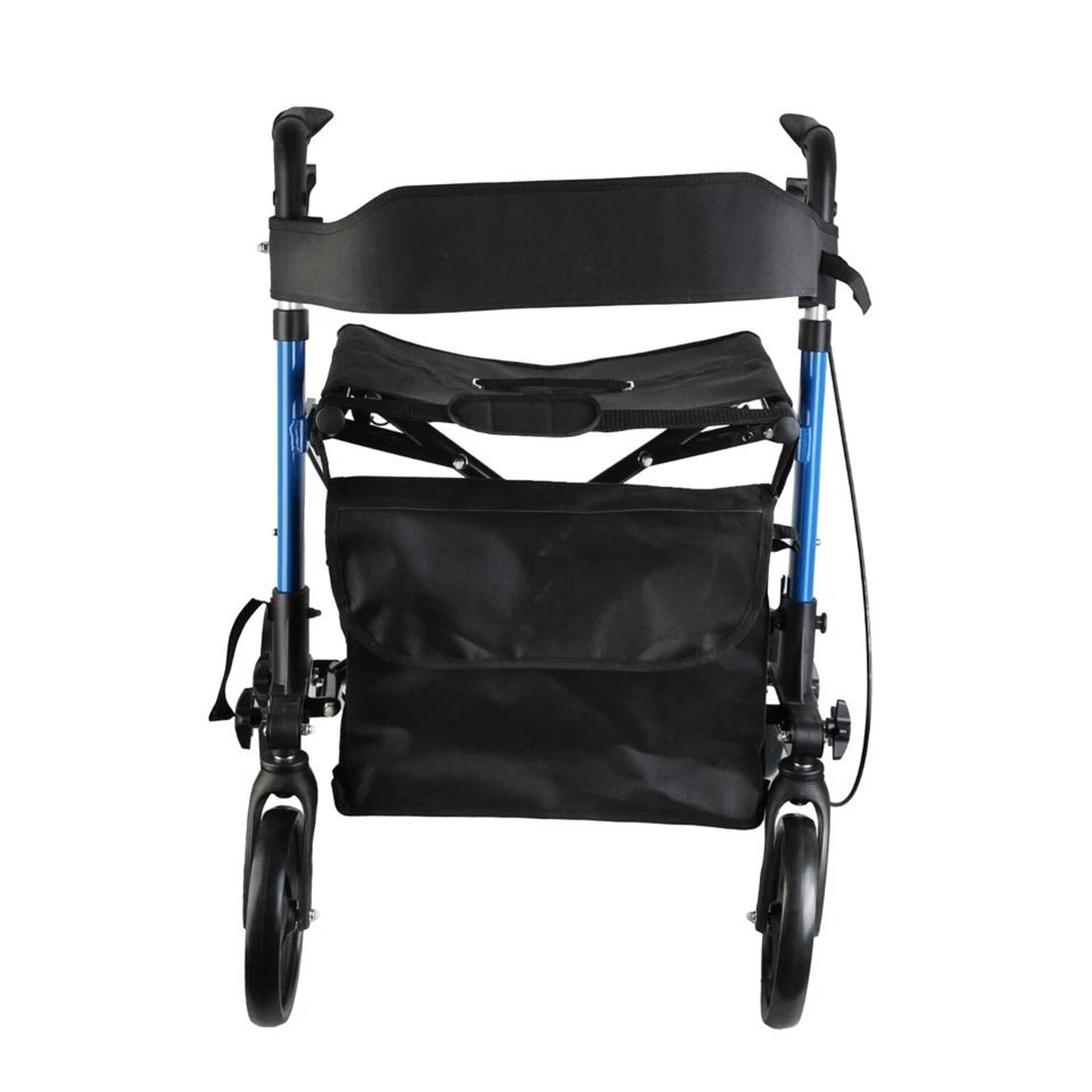 Adjustable Aluminum Rollator Walker With Seat  Backrest Wheels Foldable Design For Seniors Lightwei 2
