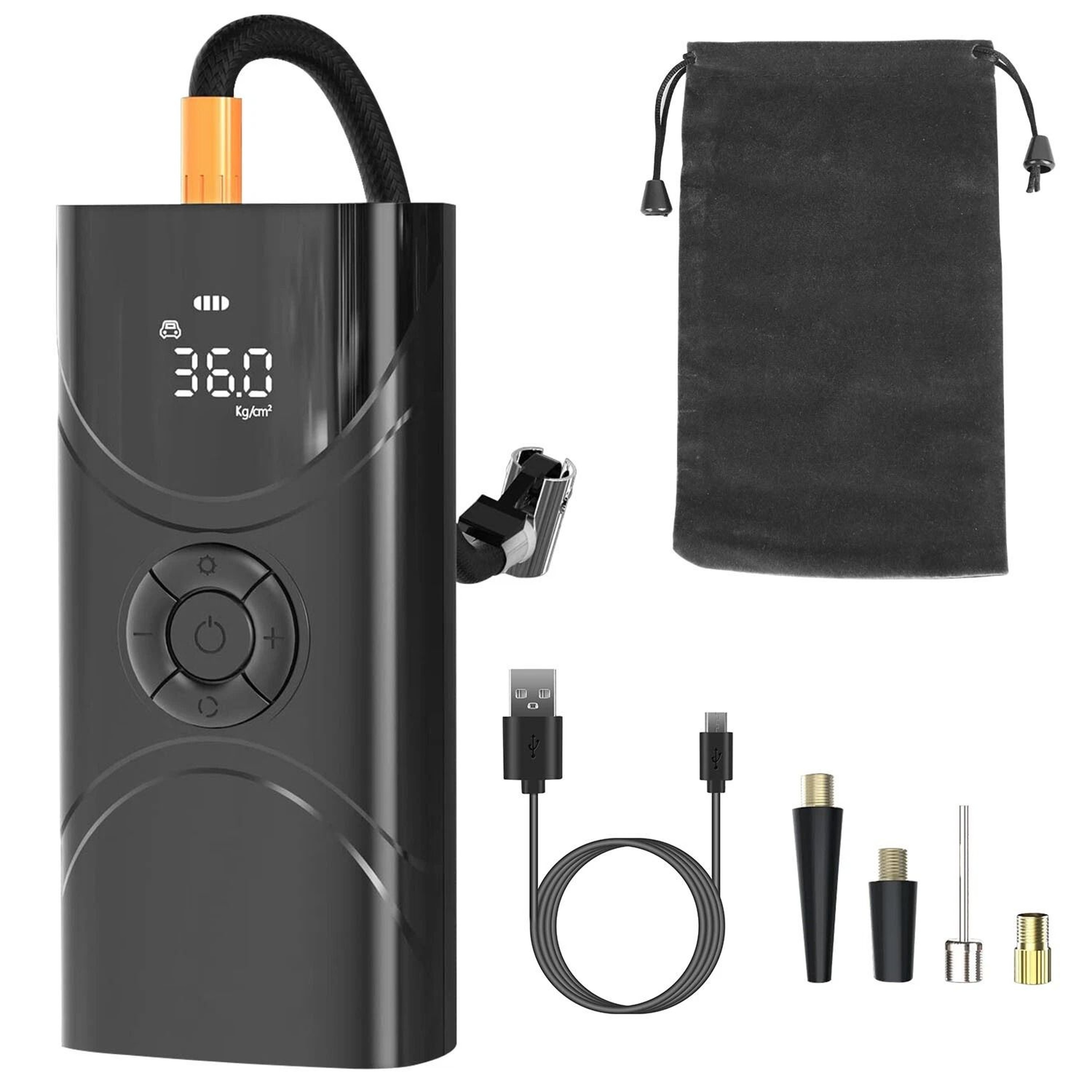 Wireless Car Tire Inflator Portable Air Compressor Pump Electric Tire Inflator For Fast Inflation 1