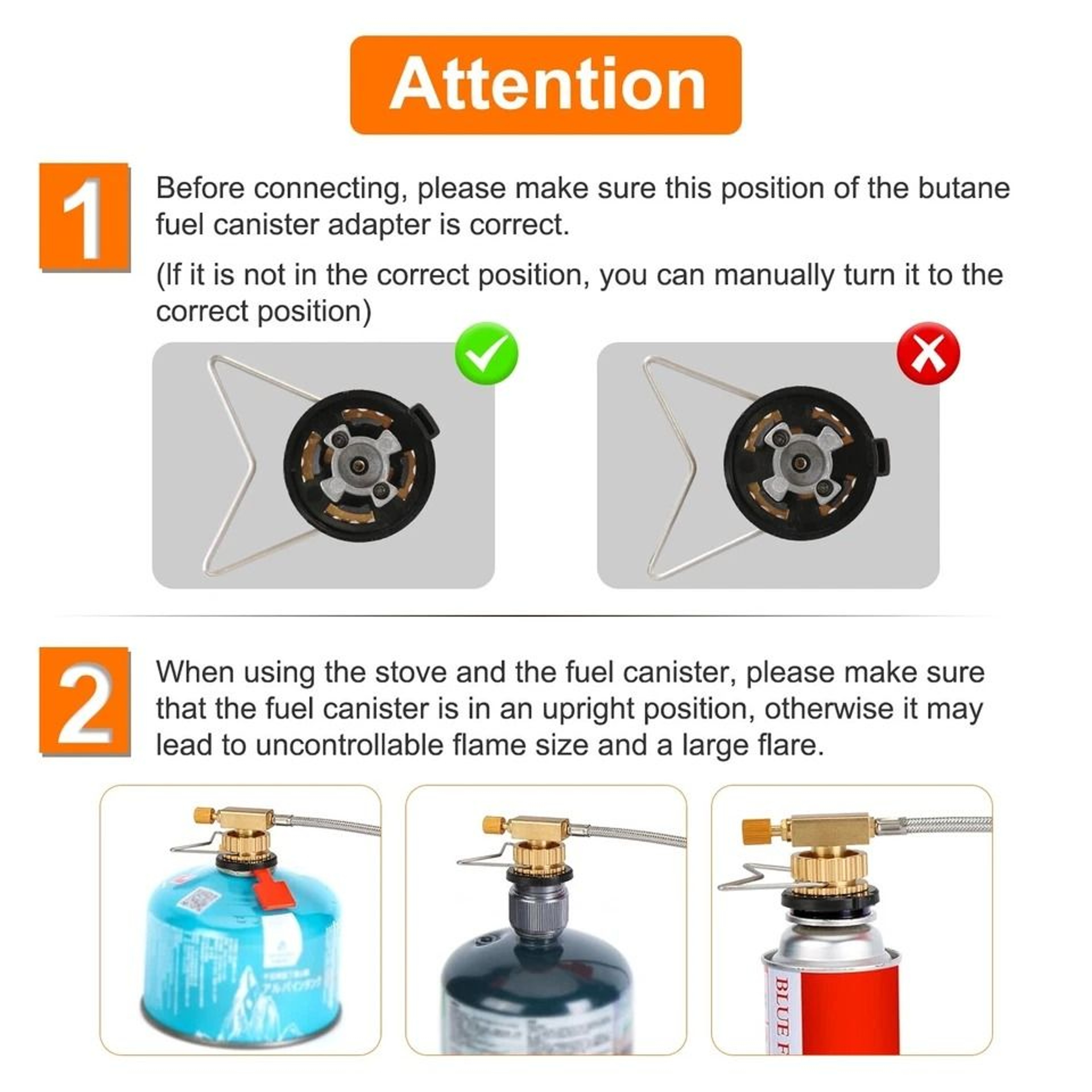 Portable Camping Stove Burner Windproof Compact For Backpacking Picnic Burner Cassette 6