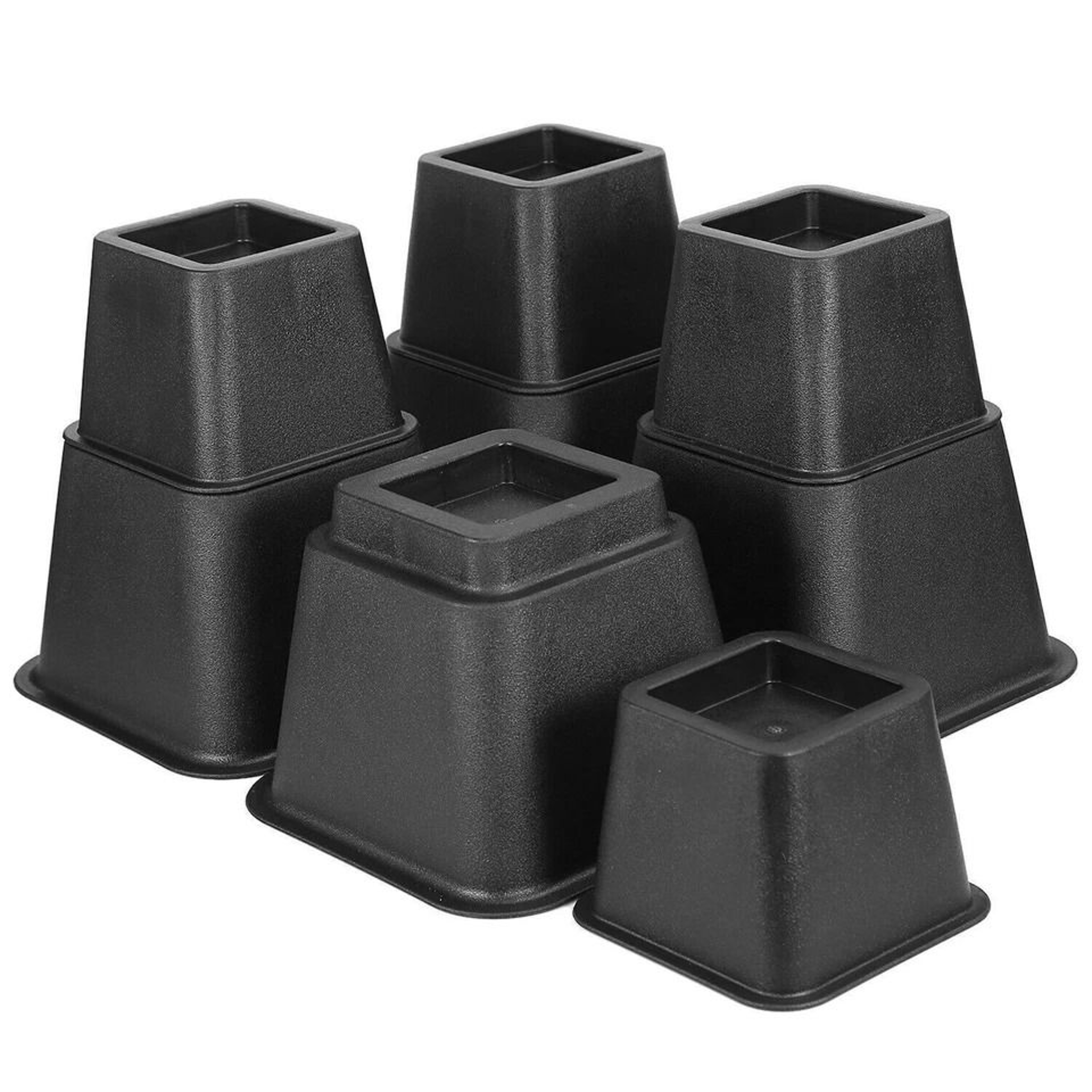 Stackable Lifter Set Adjustable Furniture Risers Bed Sofa Chair Height Boosters Durable  Stable 1