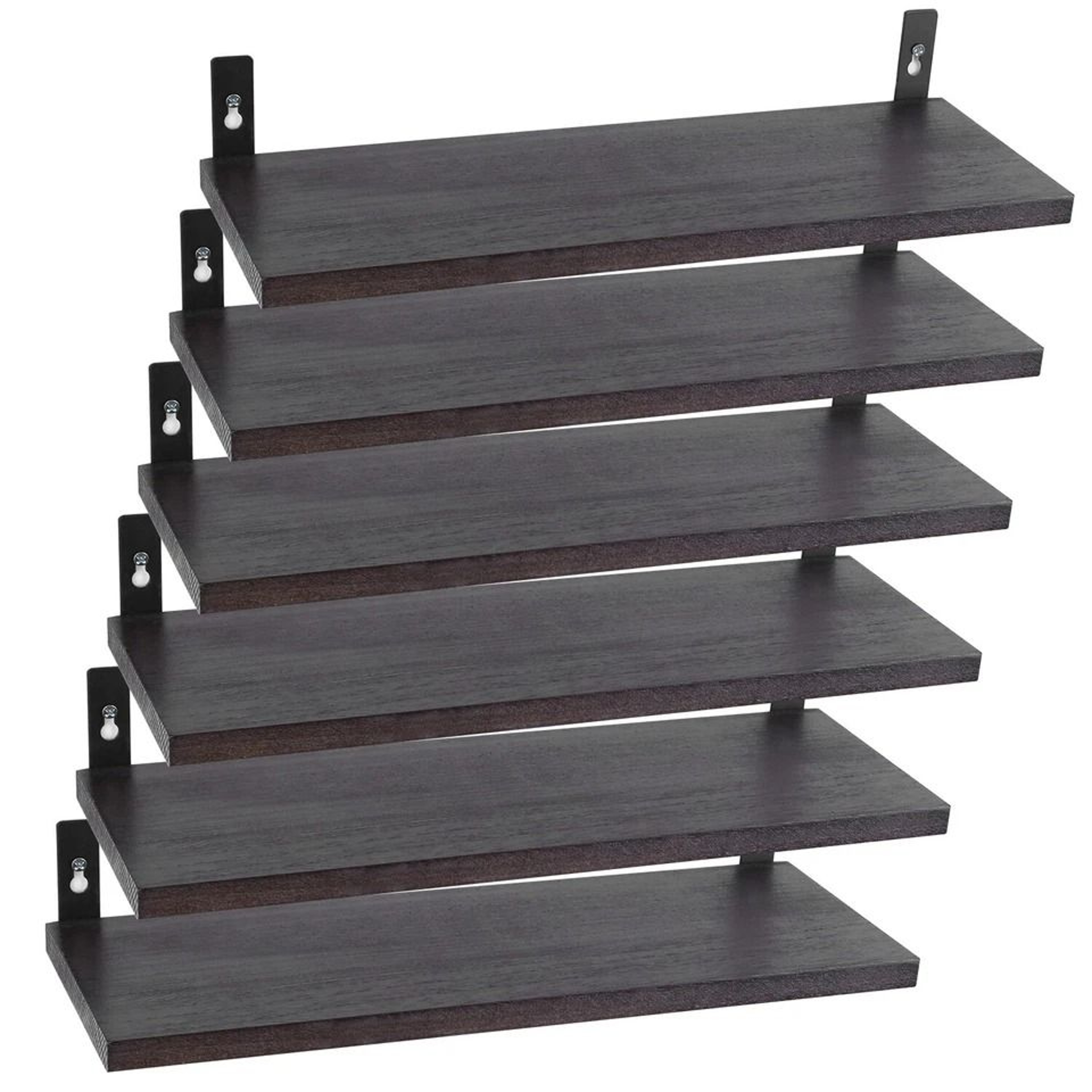 Floating Pack Wall Mounted Shelves Wood Storage Organizer Shelf Display For Kitchen 1