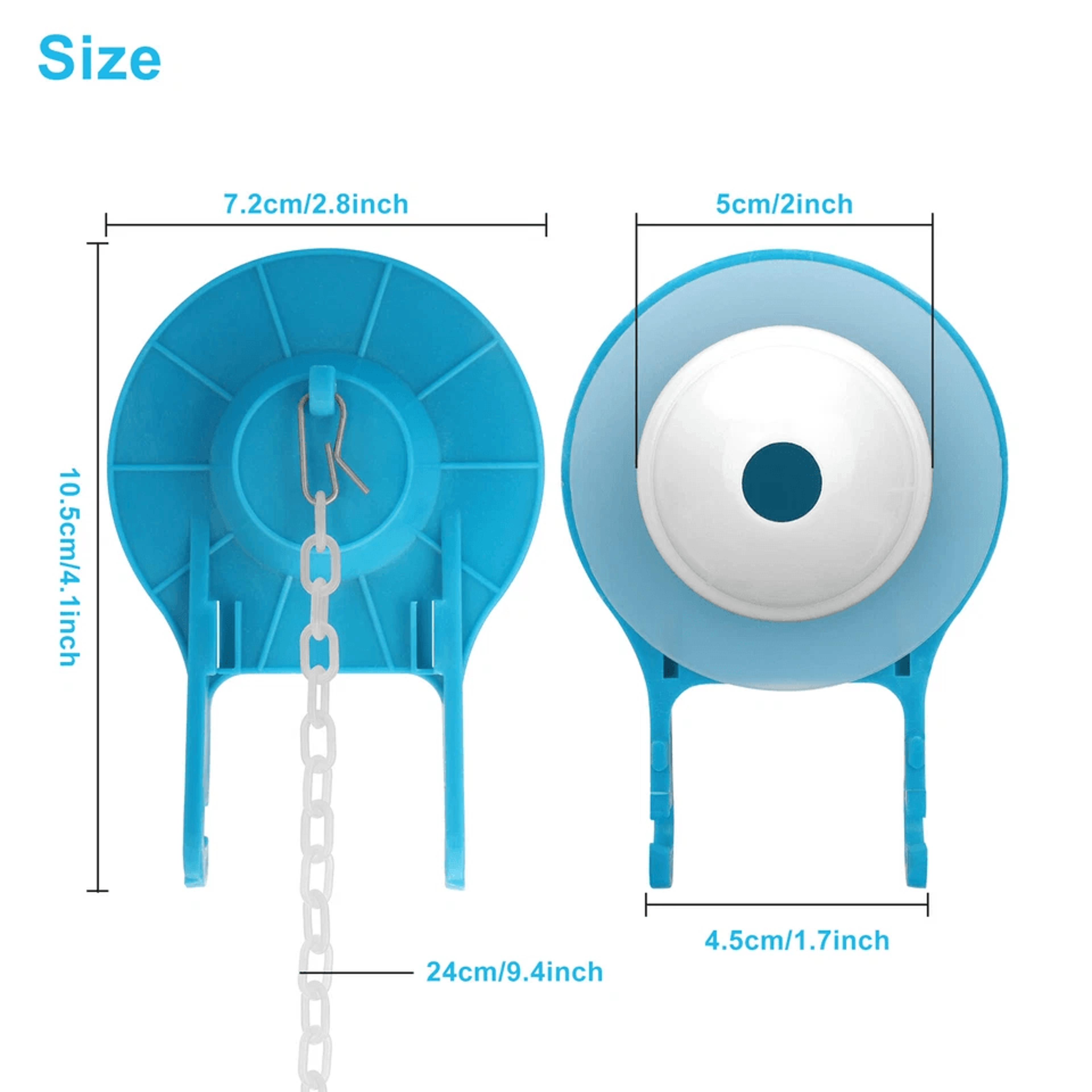 Ultra High Performance Toilet Flapper Universal Kit For 2Inch Flush Valves Silicone Design Prevents 3
