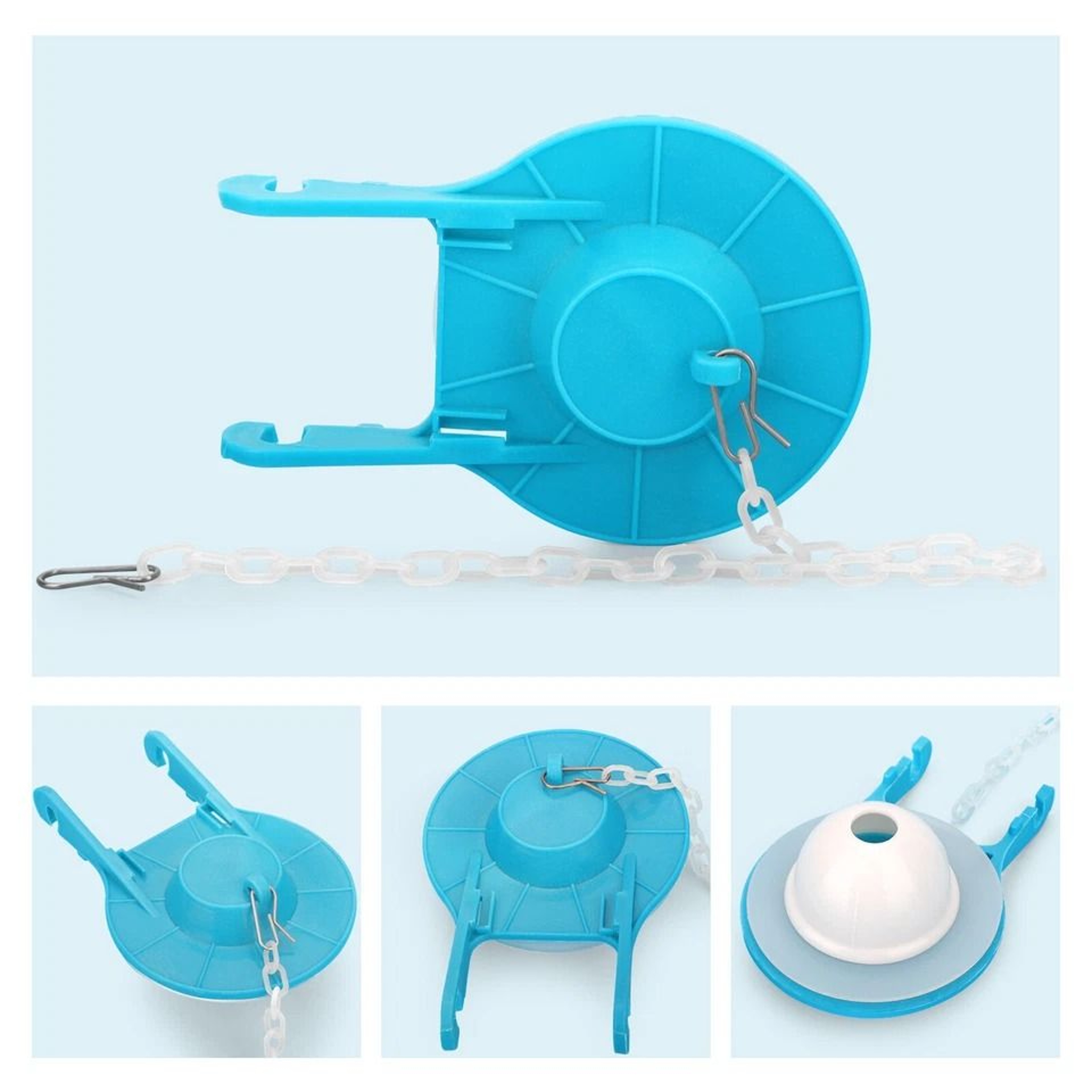 Ultra High Performance Toilet Flapper Universal Kit For 2Inch Flush Valves Silicone Design Prevents 0