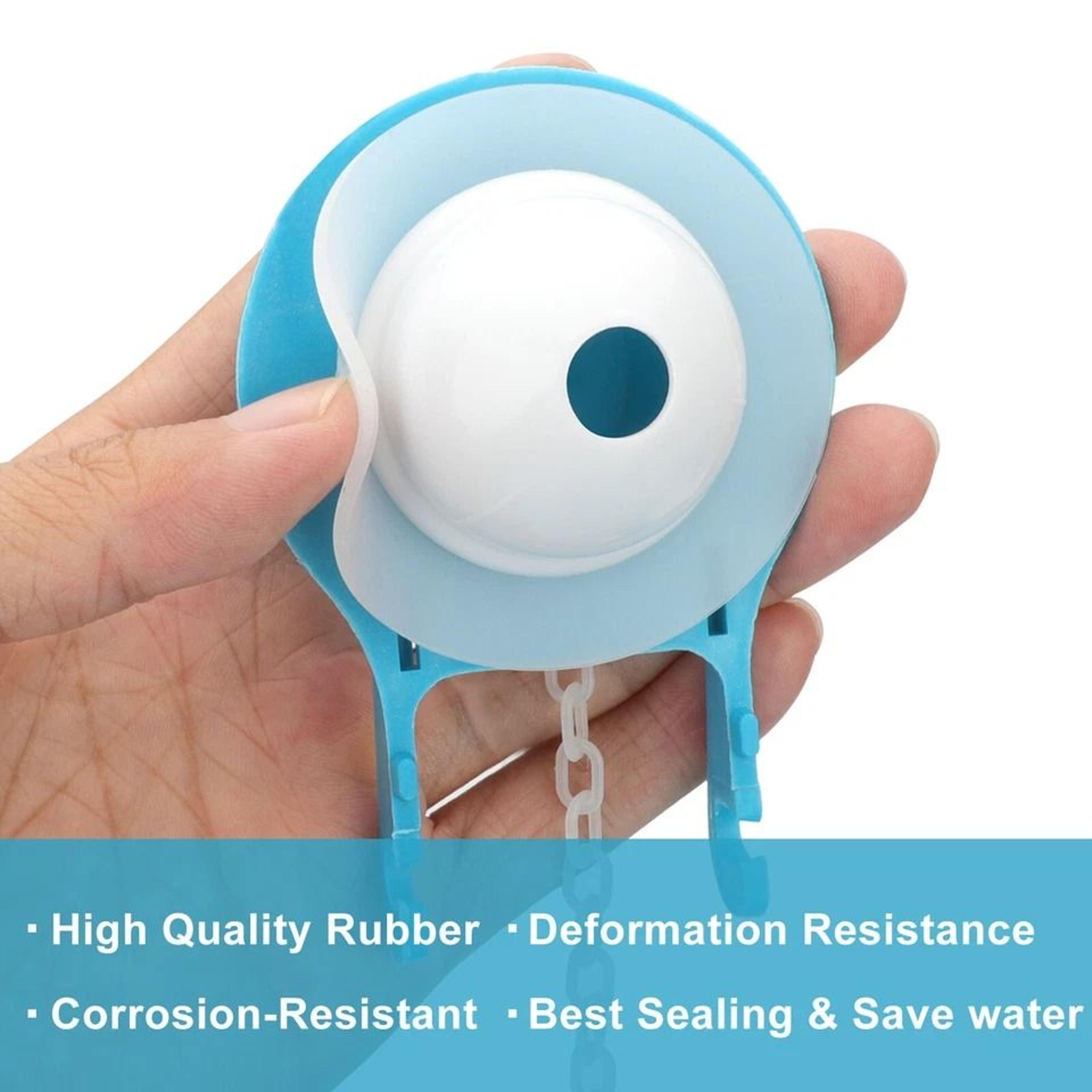 Ultra High Performance Toilet Flapper Universal Kit For 2Inch Flush Valves Silicone Design Prevents 6