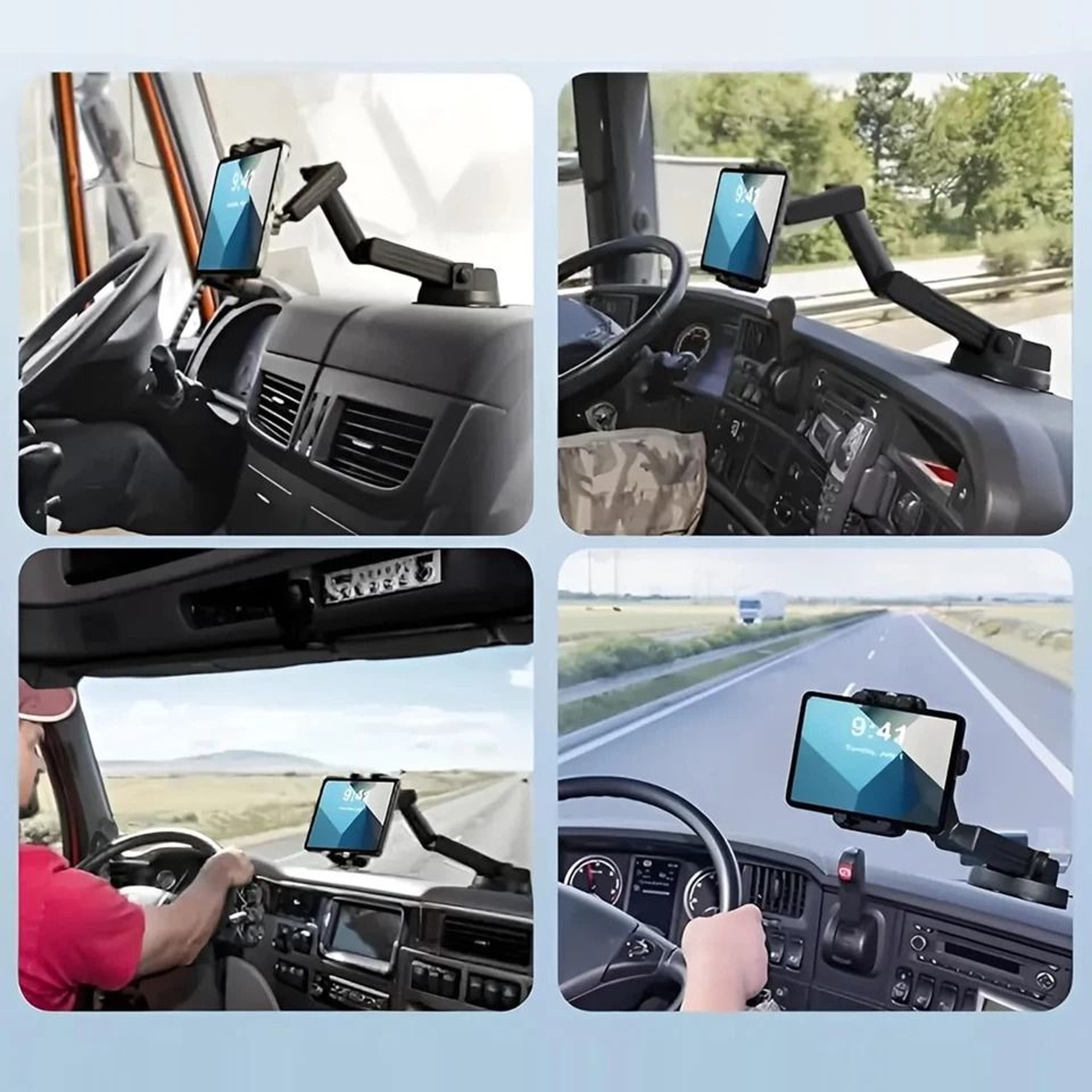 Universal Tablet Mount For Trucks Long Arm Dashboard  Windshield Holder For IPad IPhone Galaxy Tab 1