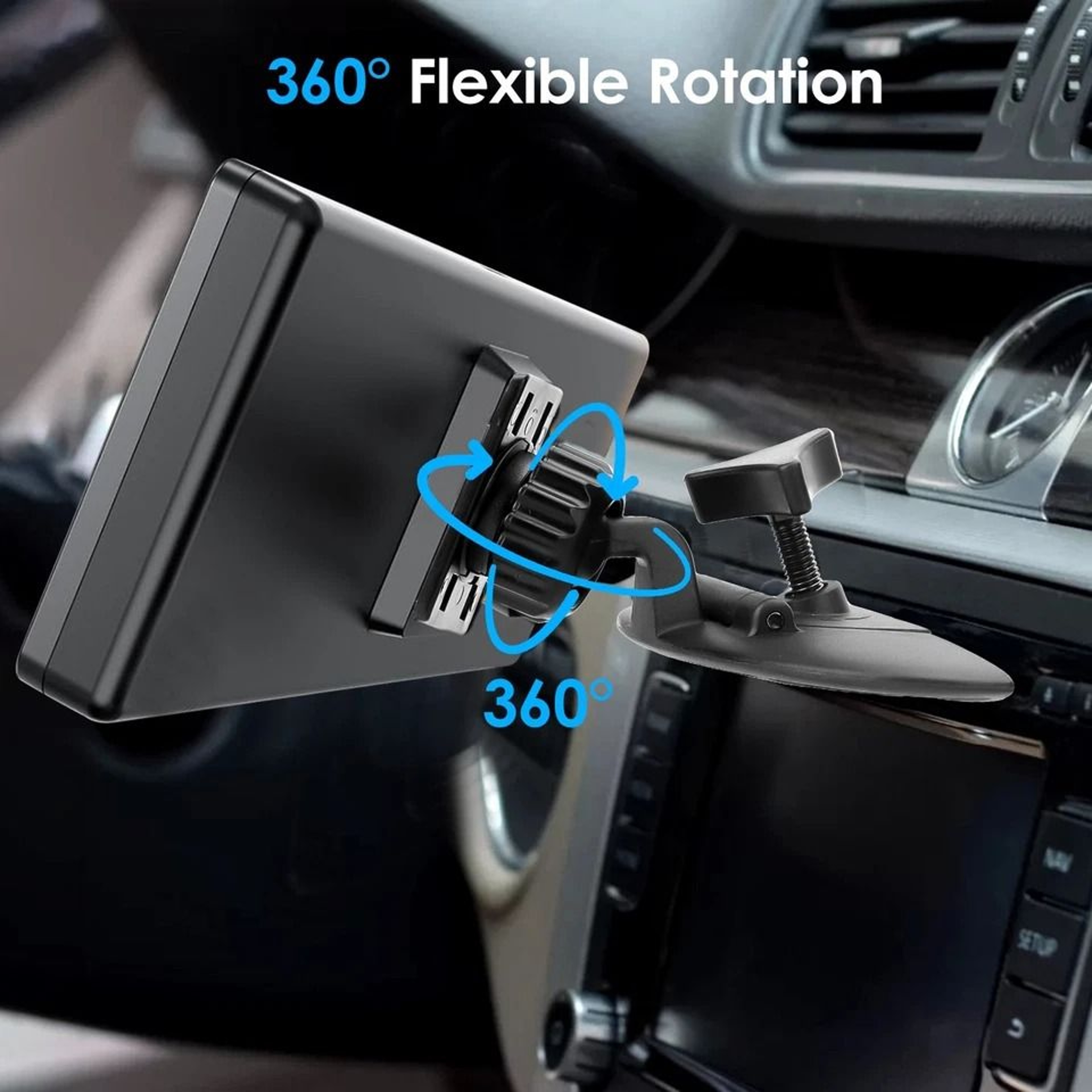 CD Slot CarPlay Monitor Mount For Displays Universal Fit Shockproof Holder ToolFree Installation Fo 1