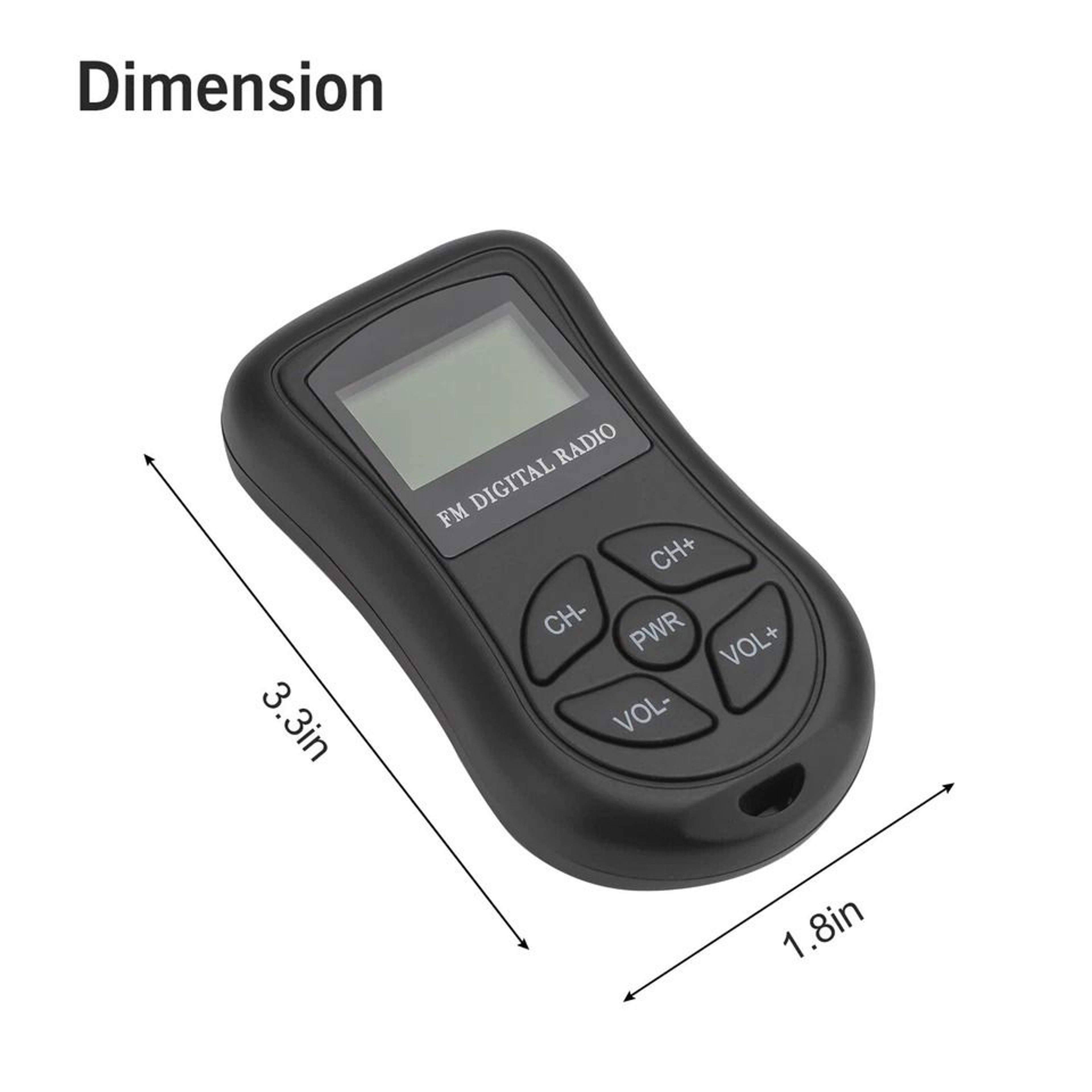 Portable Pocket Digital FM Radio LCD Stereo Receiver With Neck Strap Earphone For Personal Listenin 2