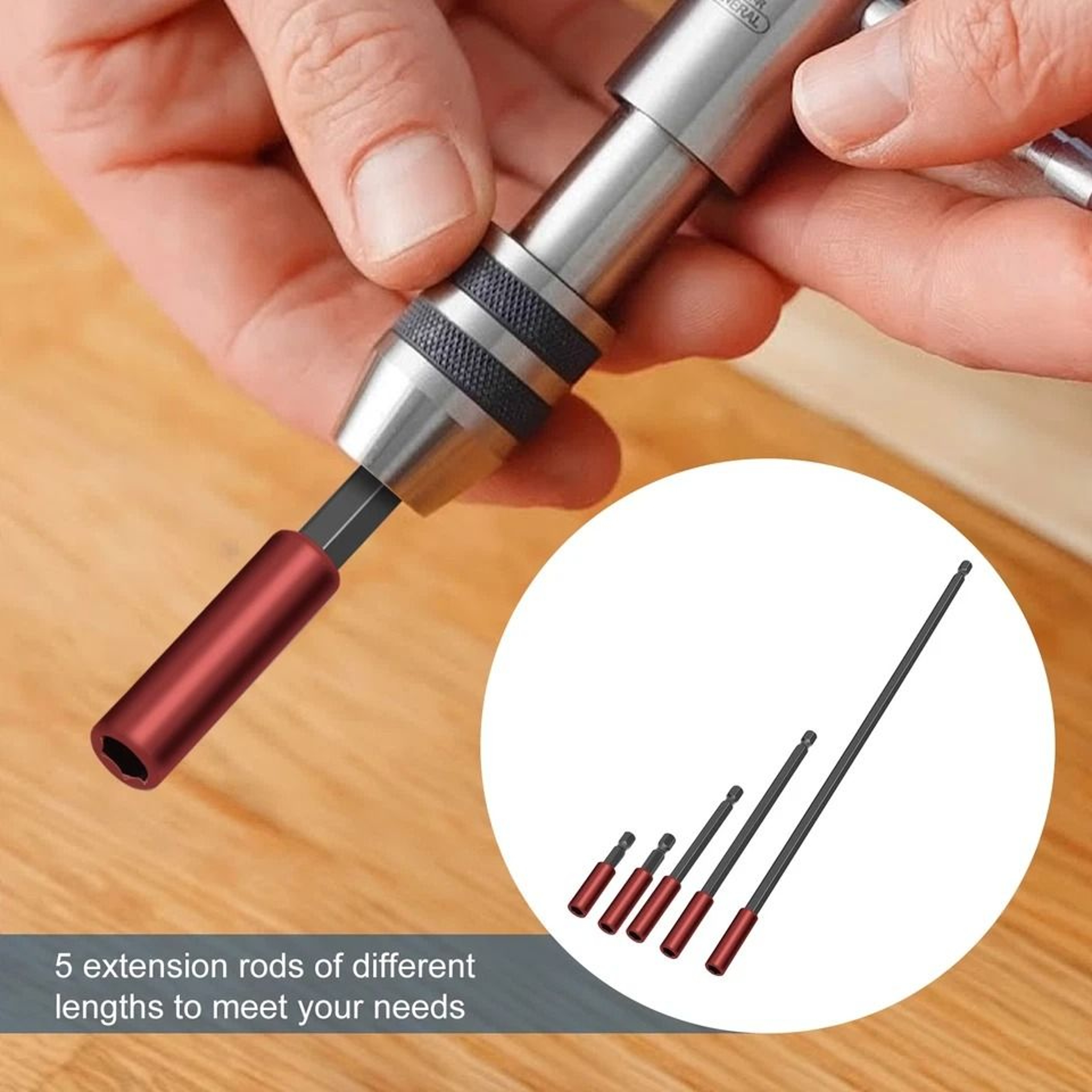 Magnetic Drill Bit Extension Holder Hex Shank Strong Magnet Compatible With Impact Driver 4