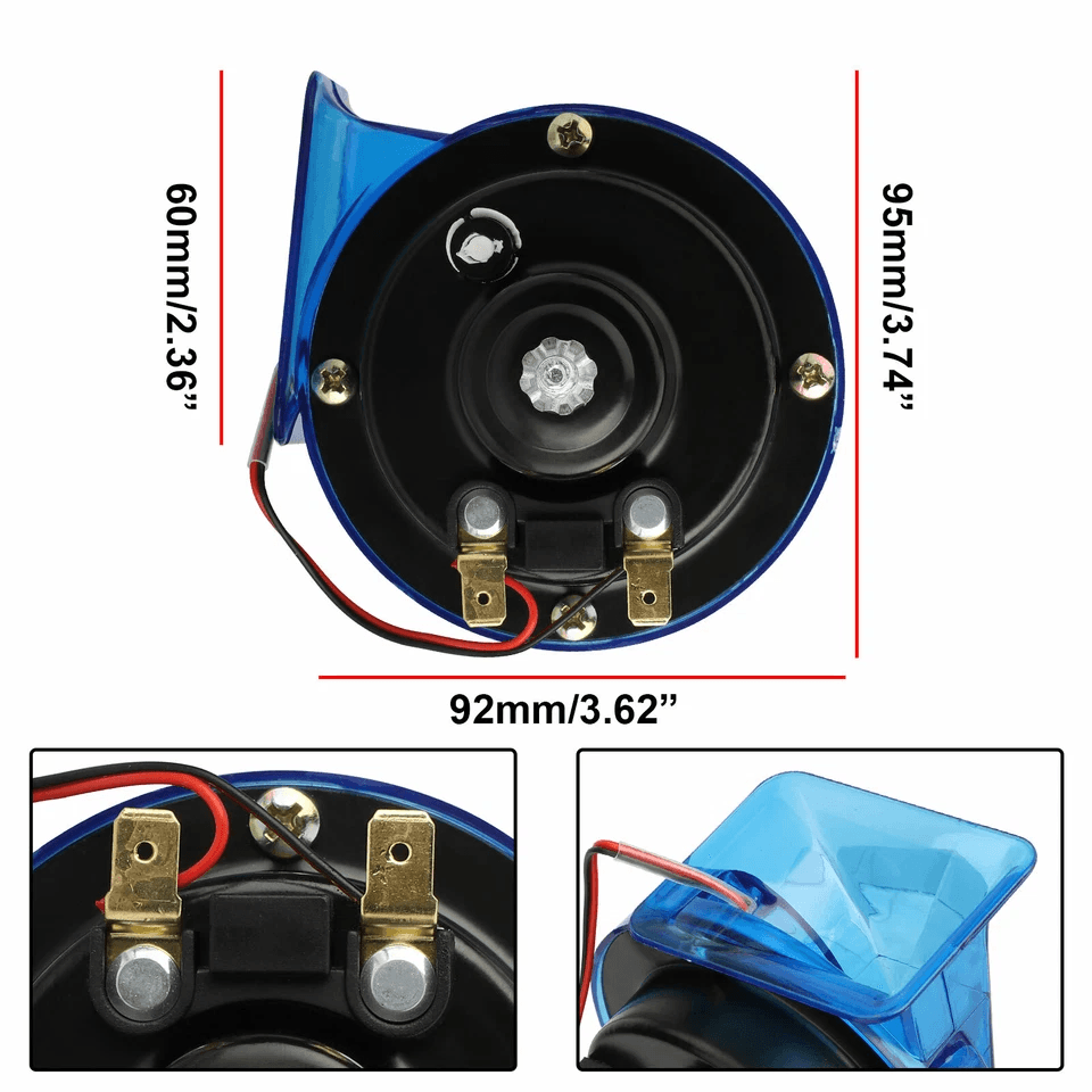 Super Loud RGB Train Horn For Motorcycle Car Truck SUV Boat  Universal Fit 1