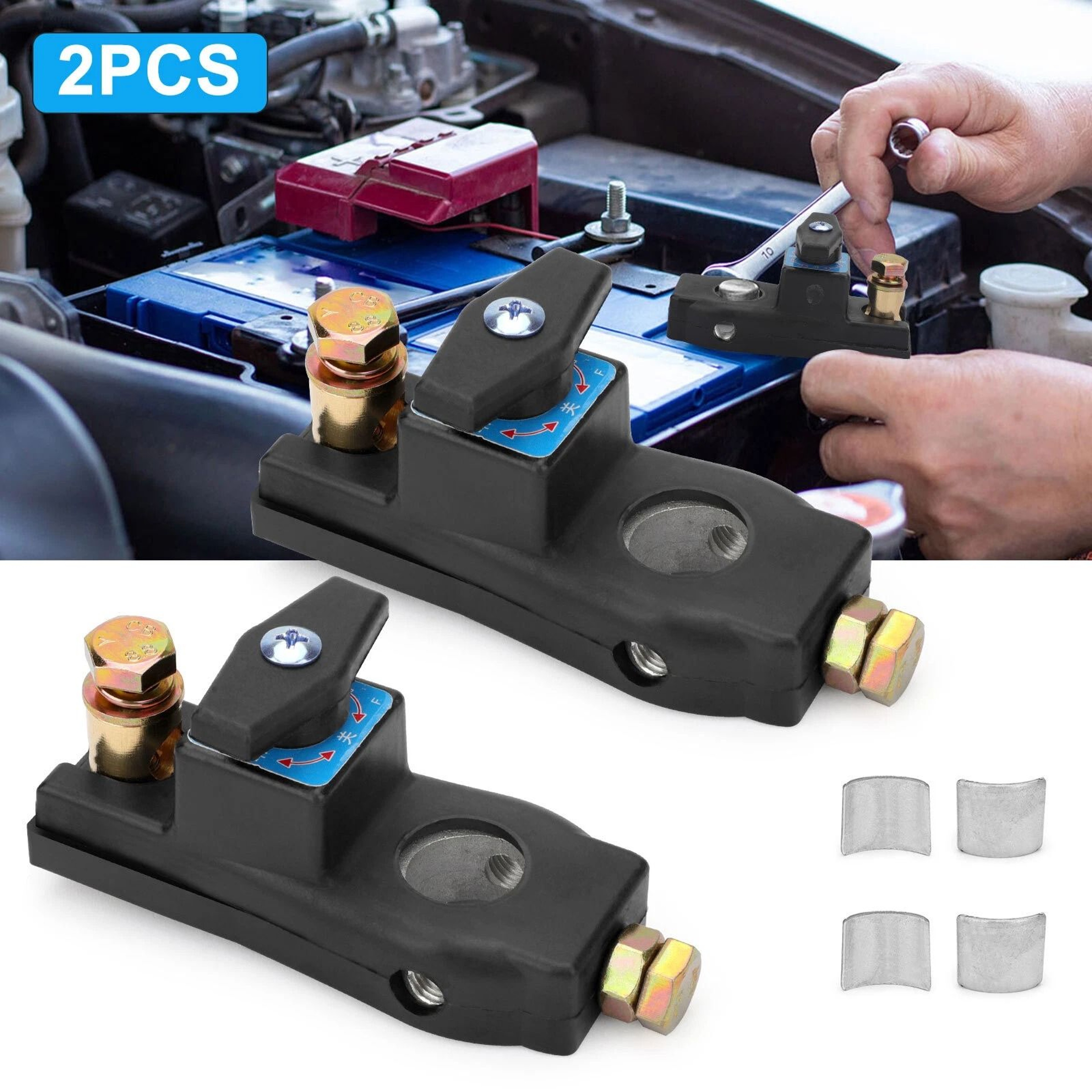 Car Battery Disconnect Isolator Cut Off Switch Universal Terminal Prevents Battery Drain 1