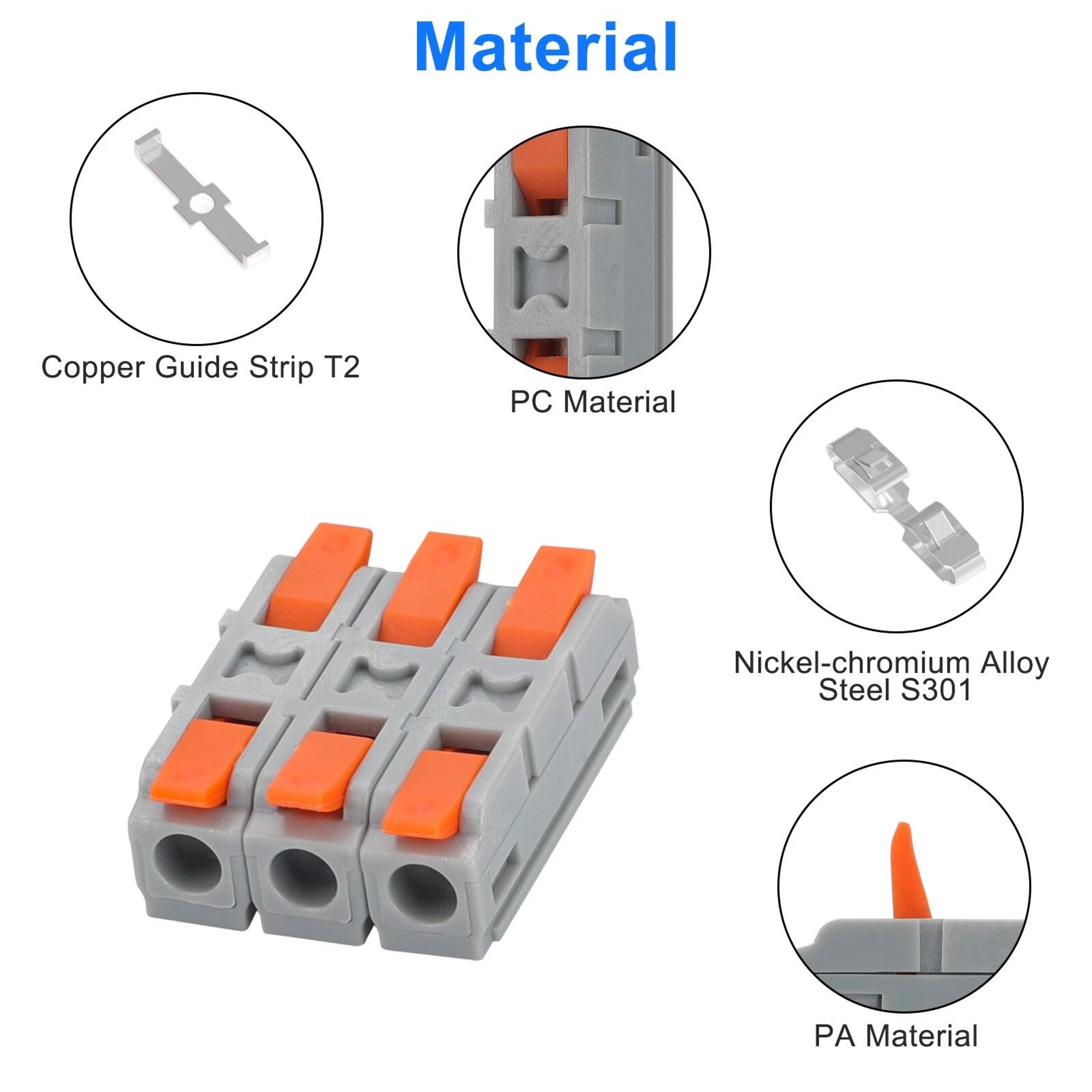 Quick Connect Lever Terminals Compact Wire Connectors For Inline Splicing Simple ToolFree Electrica 2