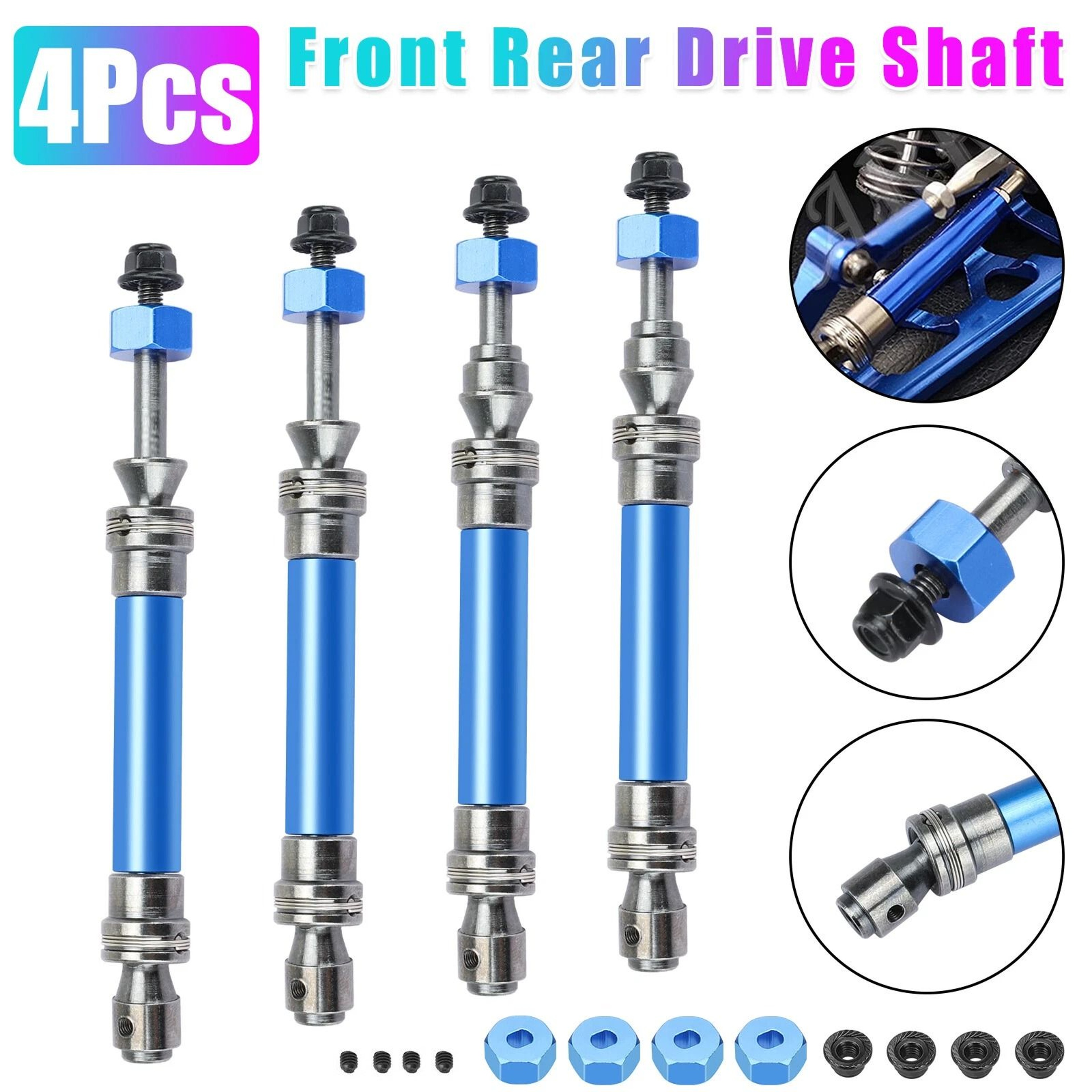 Heavy Duty CVD Drive Shaft For Traxxas Slash Rustler Hoss Stampede  Front  Rear Drive Axle Set For  7