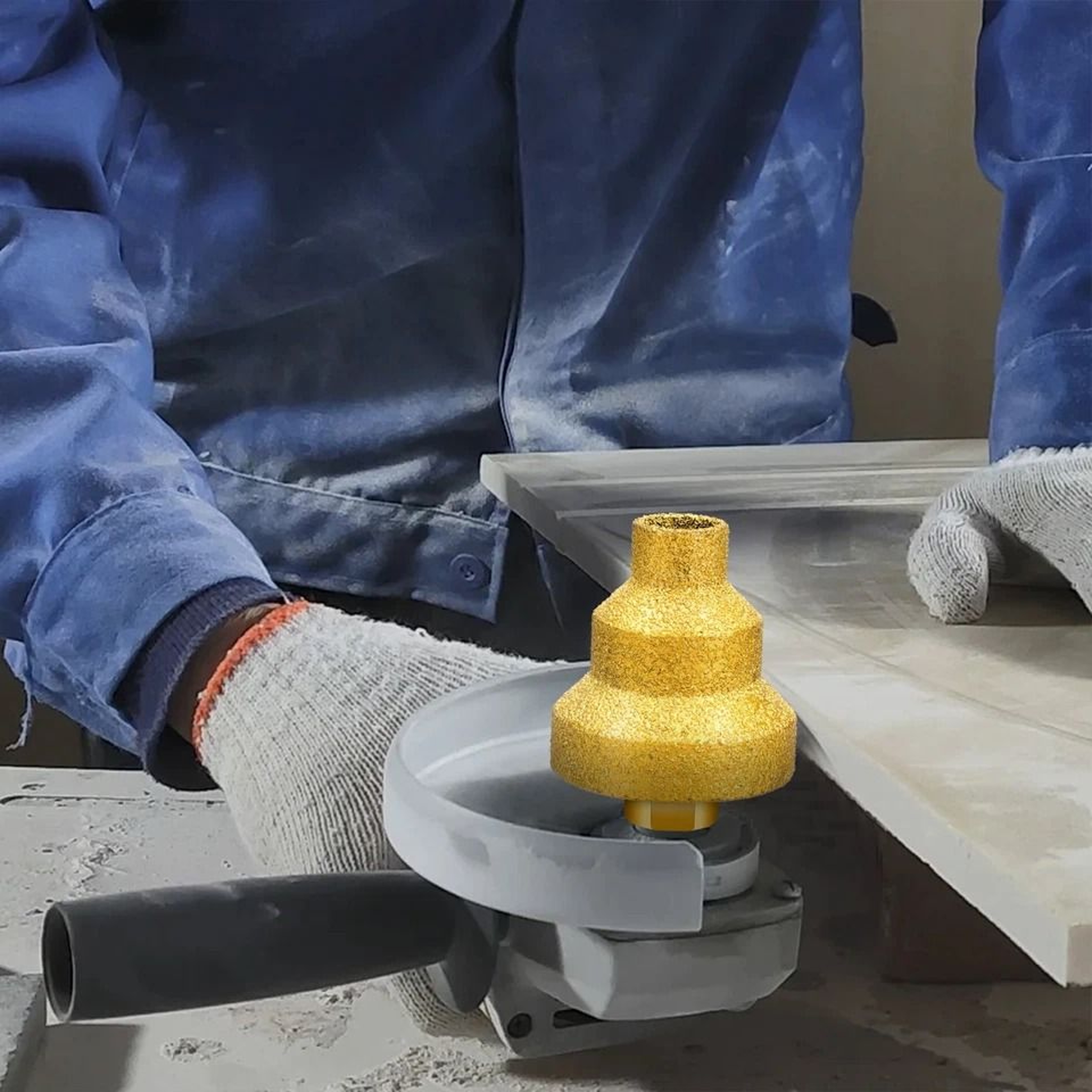 Pagoda Drill Bit Diamond Core Stepped Thread Hole Enlarger For Tile Concrete MultiSize Professional 6