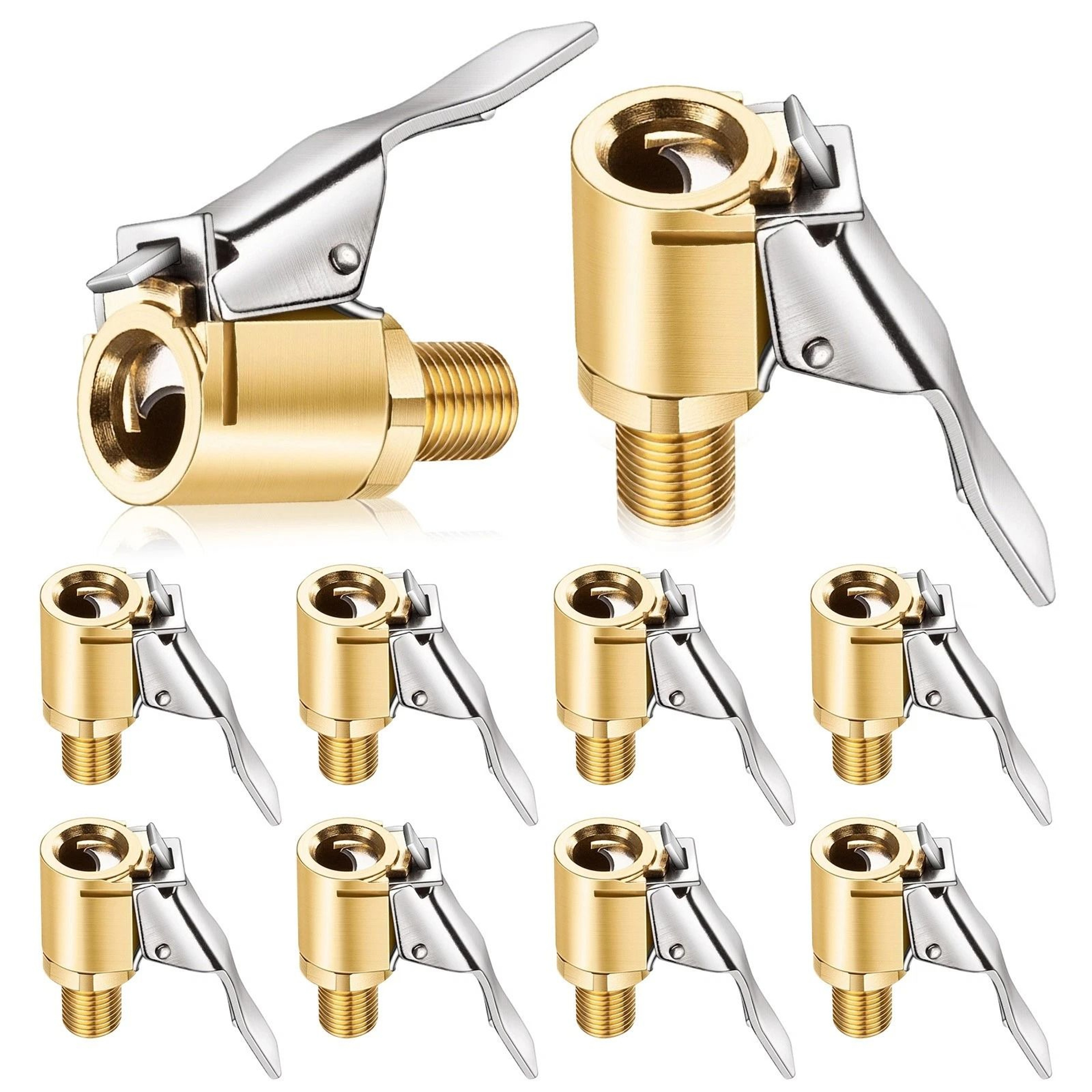 HeavyDuty Brass Open Flow Air Chuck For Internal Thread Inflator Hose Fast Tire Inflation 0