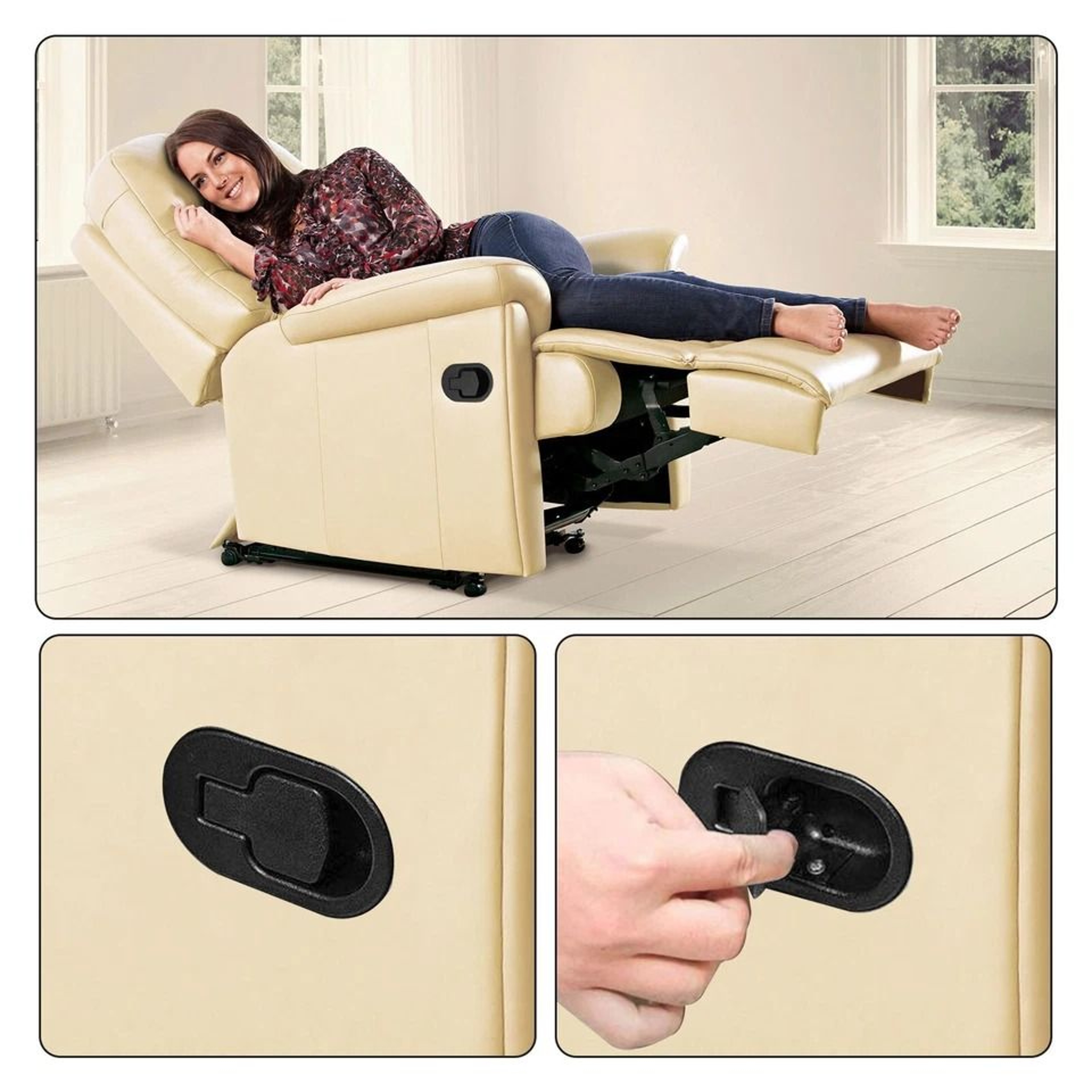Sofa Recliner Lever Replacement Universal Release Pull Handle Cable For Chairs Loveseats Couches Ea 5
