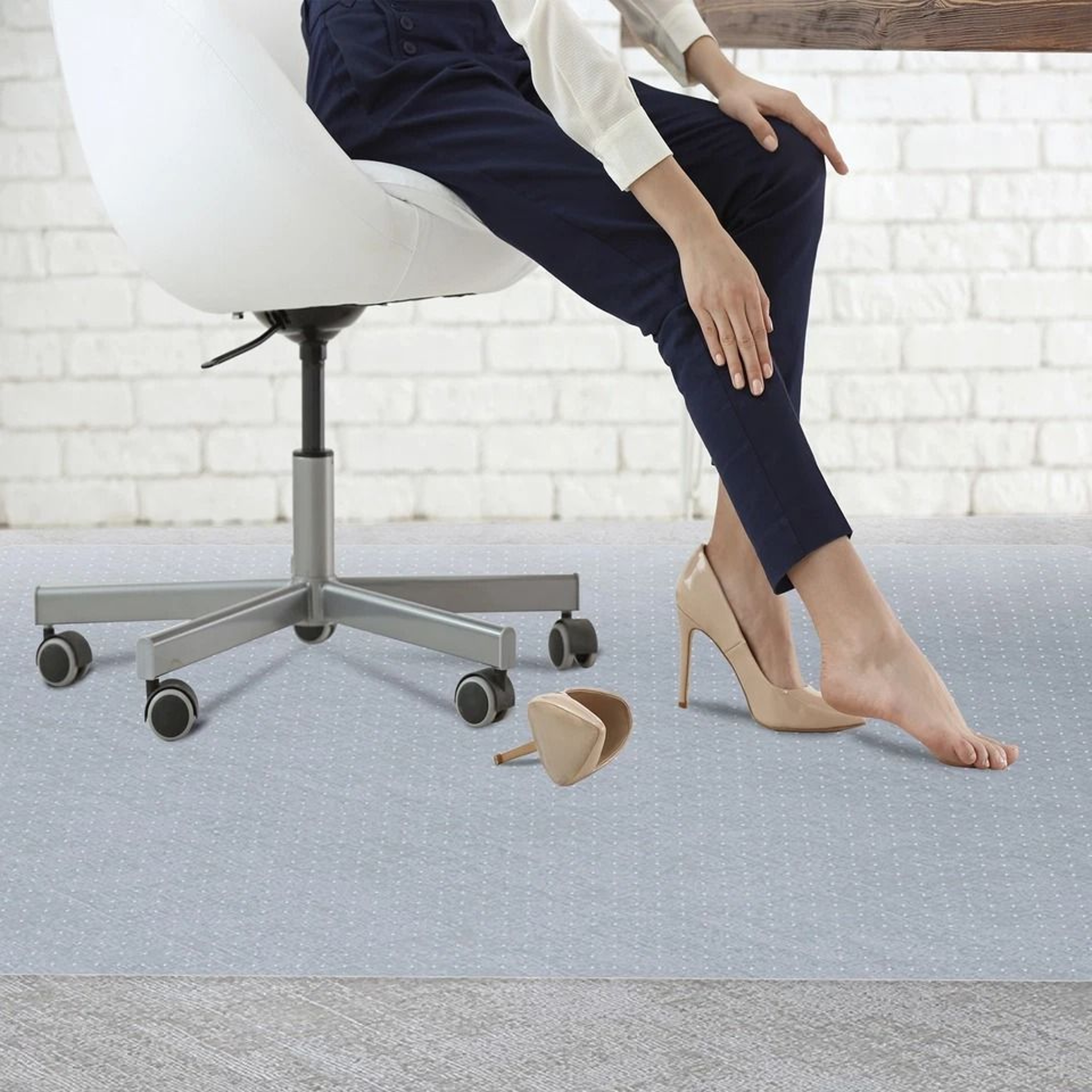 Chair Mat For Office Heavy Duty PVC Carpet Protector AntiSlip Floor Mat For Hardwood Durable Home   6