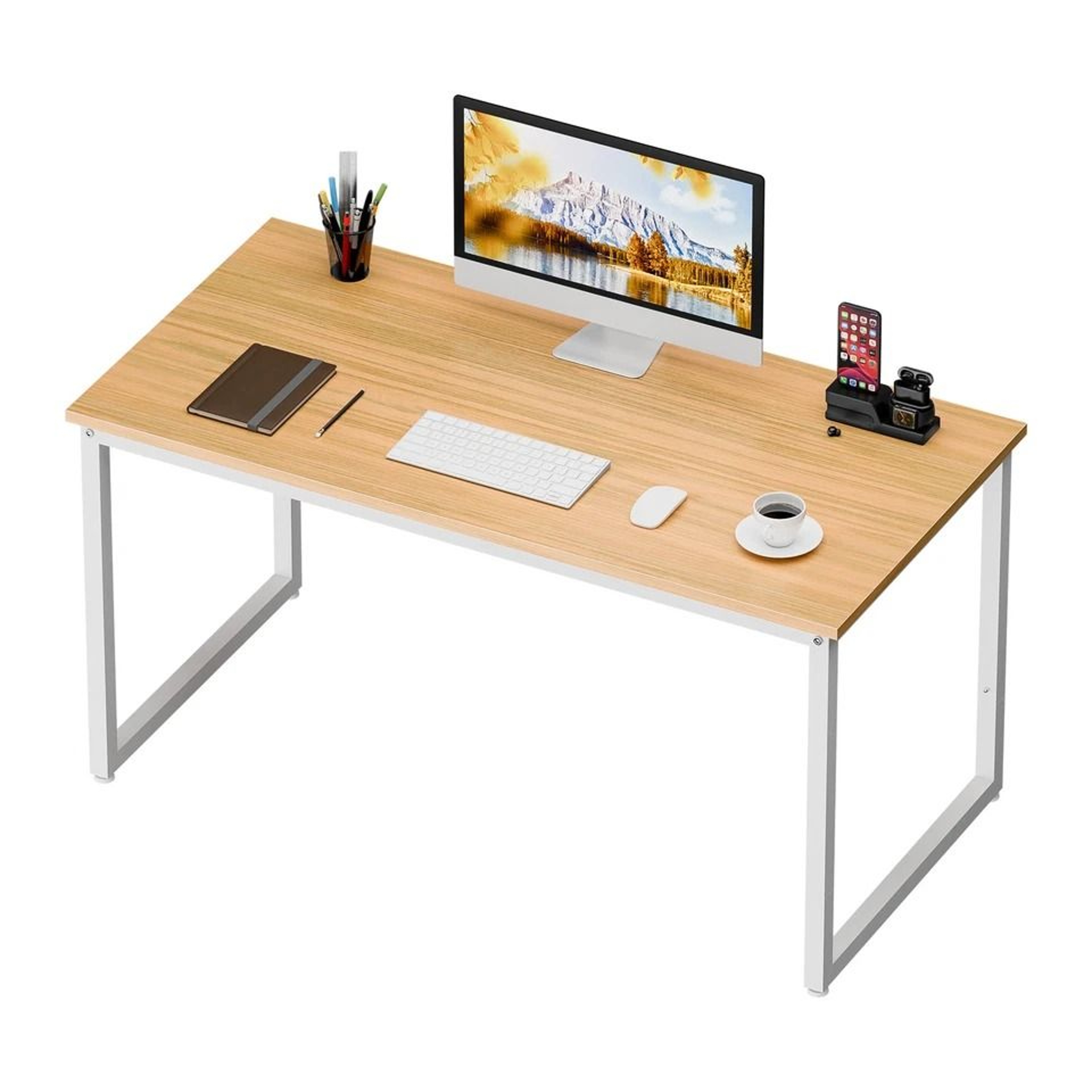 Office Desk Computer Desk Modern Study Writing Desk Natural PC Laptop Table Home Office Desk 3