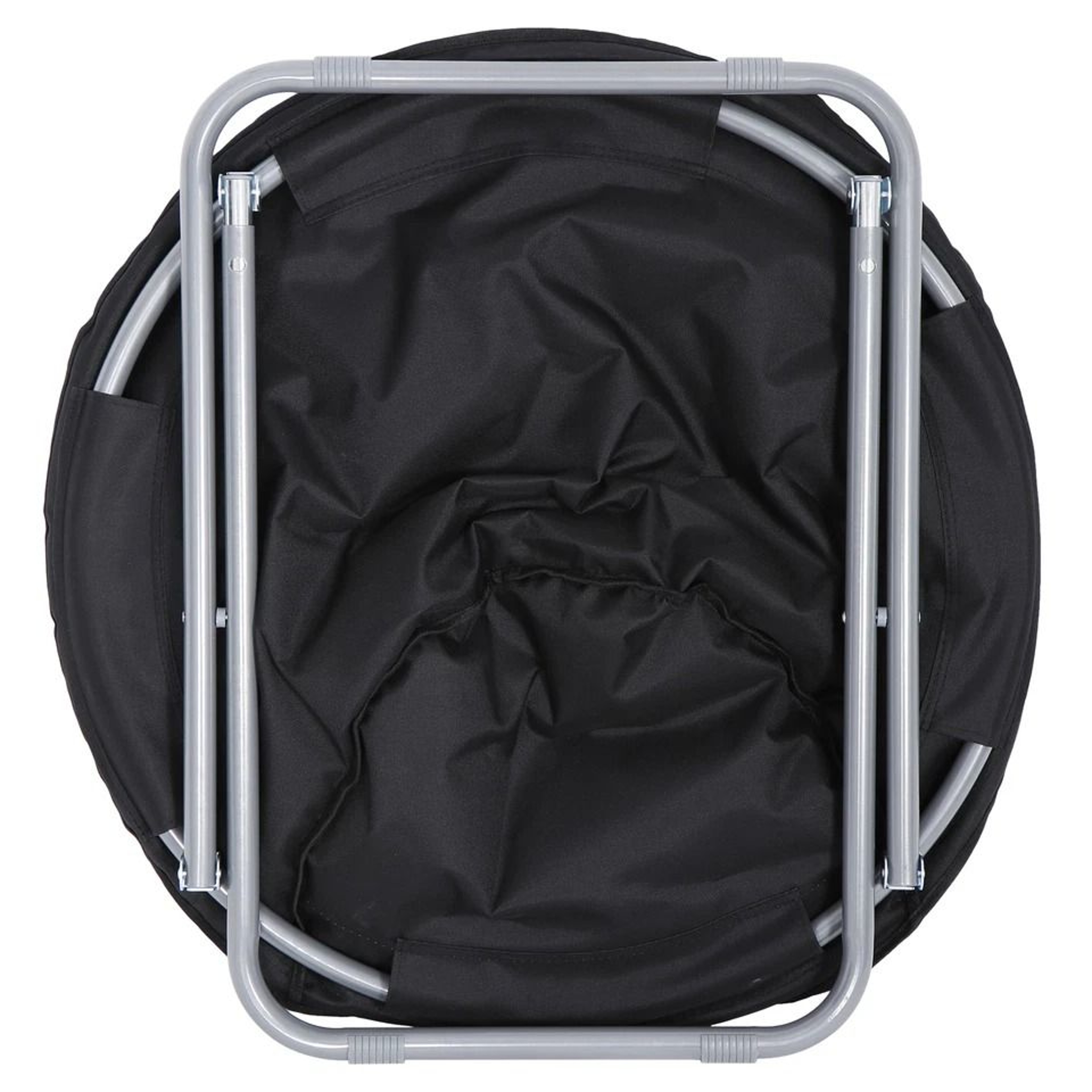 Portable Faux Fur Saucer Chair Folding Saucer Chair For Adults And Kids Cozy Chair For Living Room  2