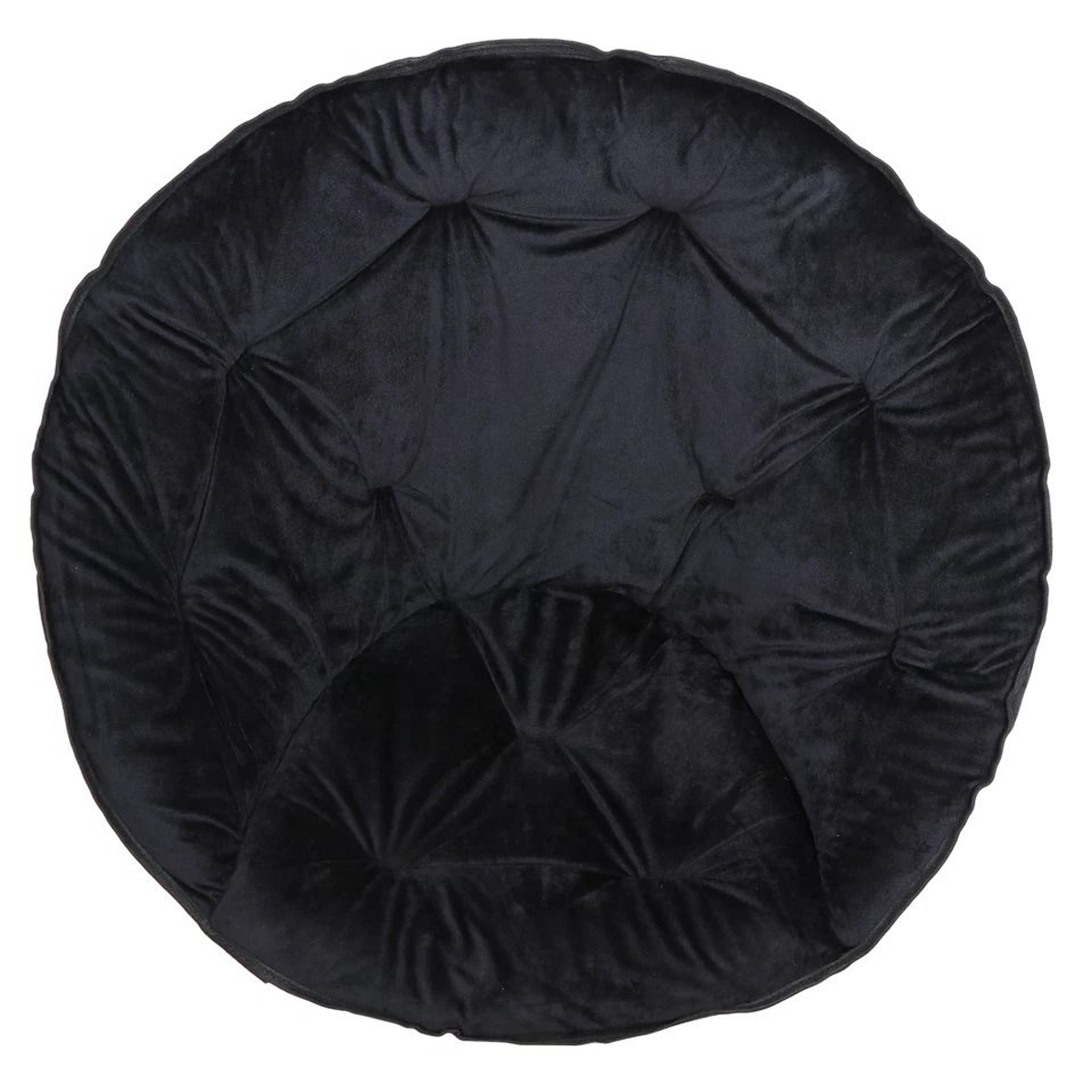 Portable Faux Fur Saucer Chair Folding Saucer Chair For Adults And Kids Cozy Chair For Living Room  3
