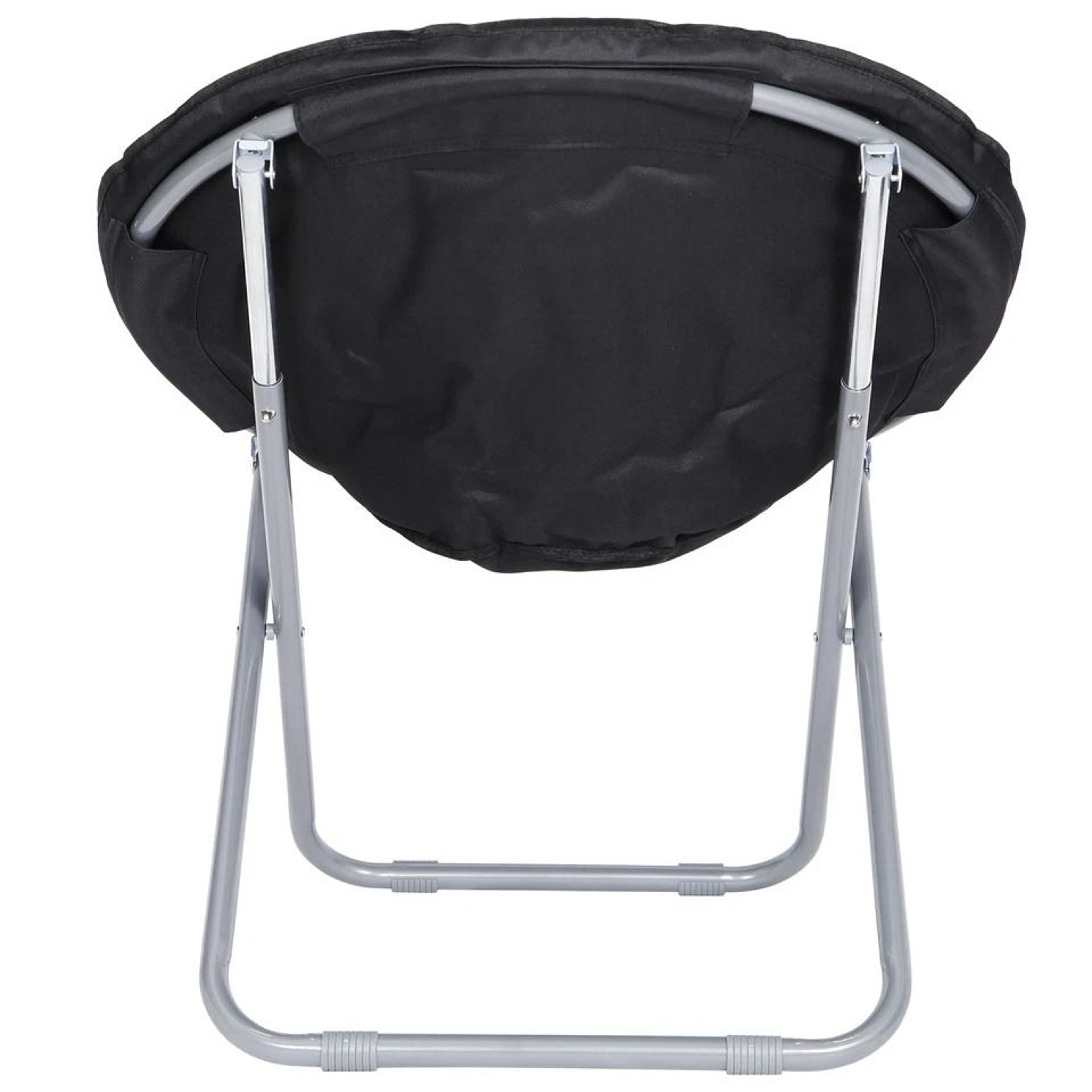 Portable Faux Fur Saucer Chair Folding Saucer Chair For Adults And Kids Cozy Chair For Living Room  4