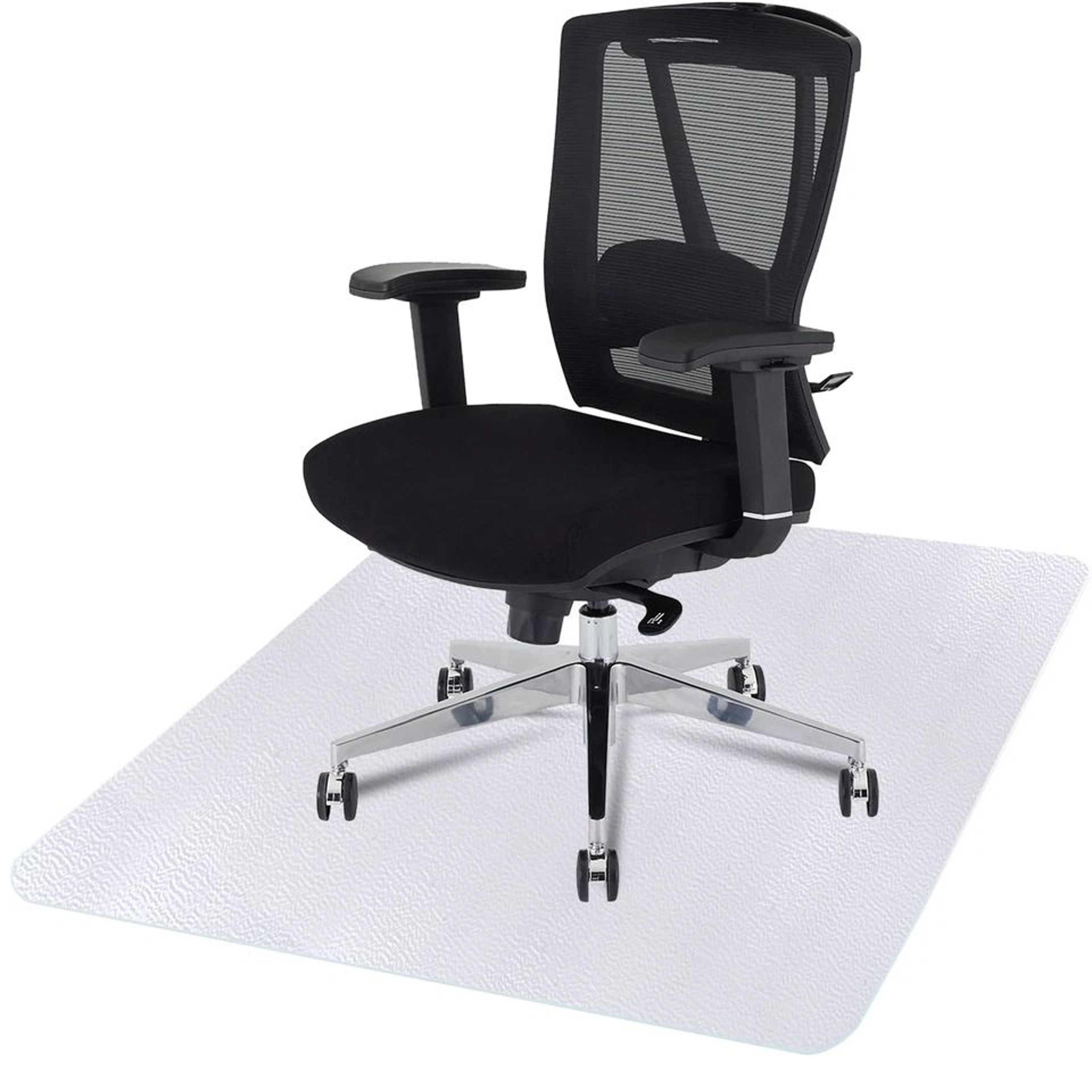 PVC Office Chair Mat For Hard Floors Rectangular Floor Protector Durable And SlipResistant 2