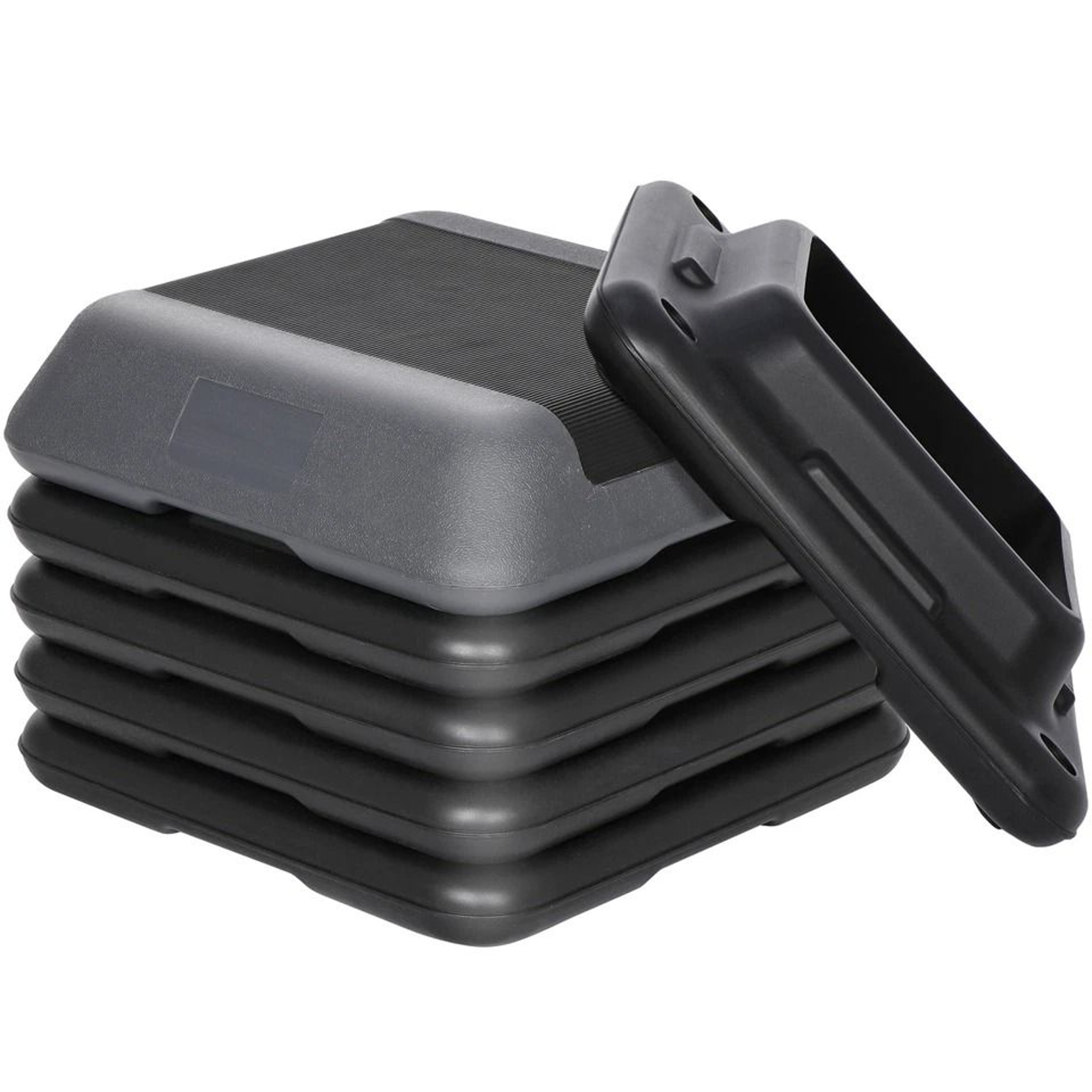 High Step Aerobic Platform Stepper Adjustable With Risers Perfect For Home Use GreenGray 1