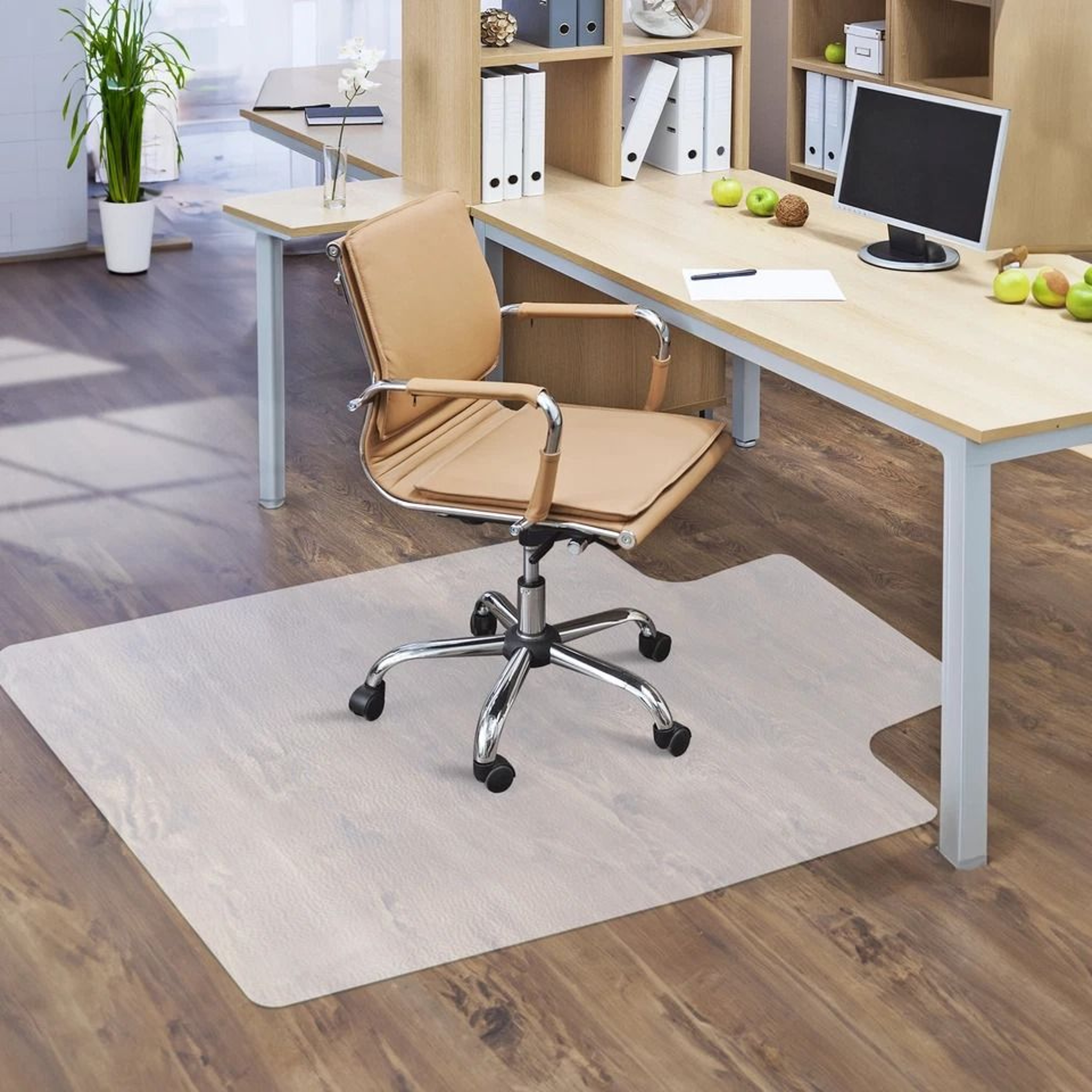 Clear Office Chair Mat Thicken PVC Floor Protector Rectangular Design Durable  SlipResistant For Ha 0