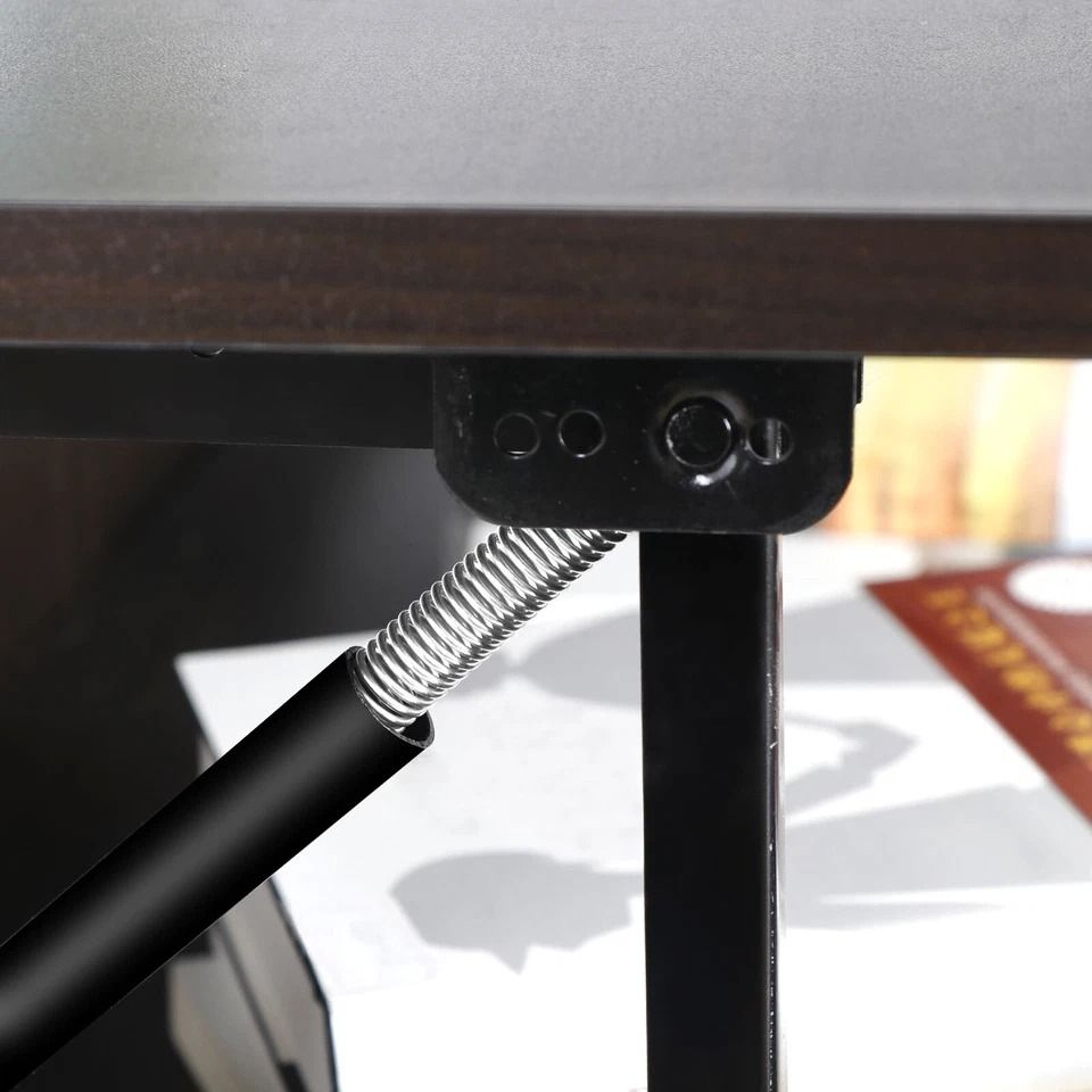 Black Liftup Coffee Table With Hidden Storage Luxury Unique Design Durable Tea Table For Modern Hom
