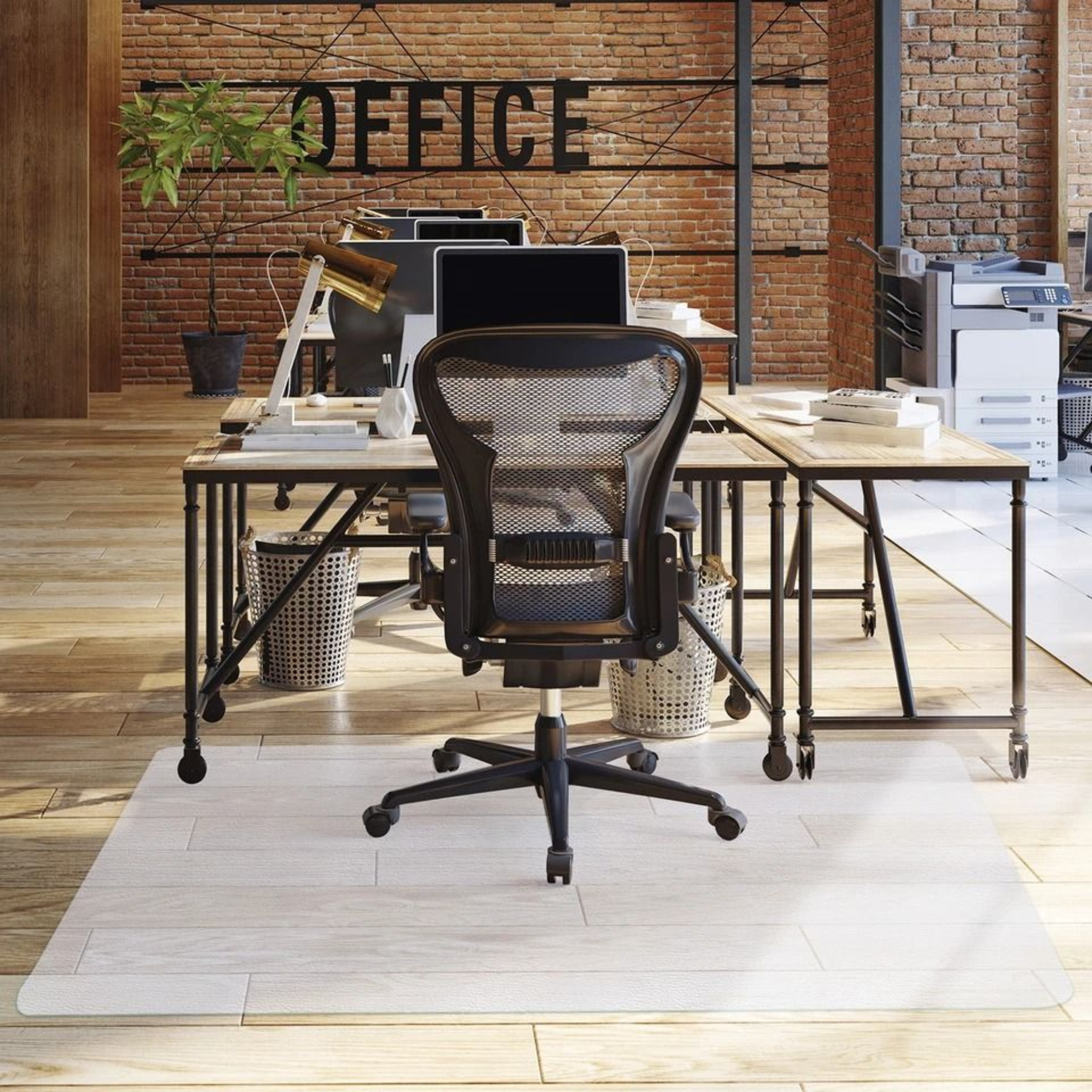 Durable Clear PVC Office Chair Mat Floor Protector For Hardwood Vinyl Tile And Laminate Surfaces 5