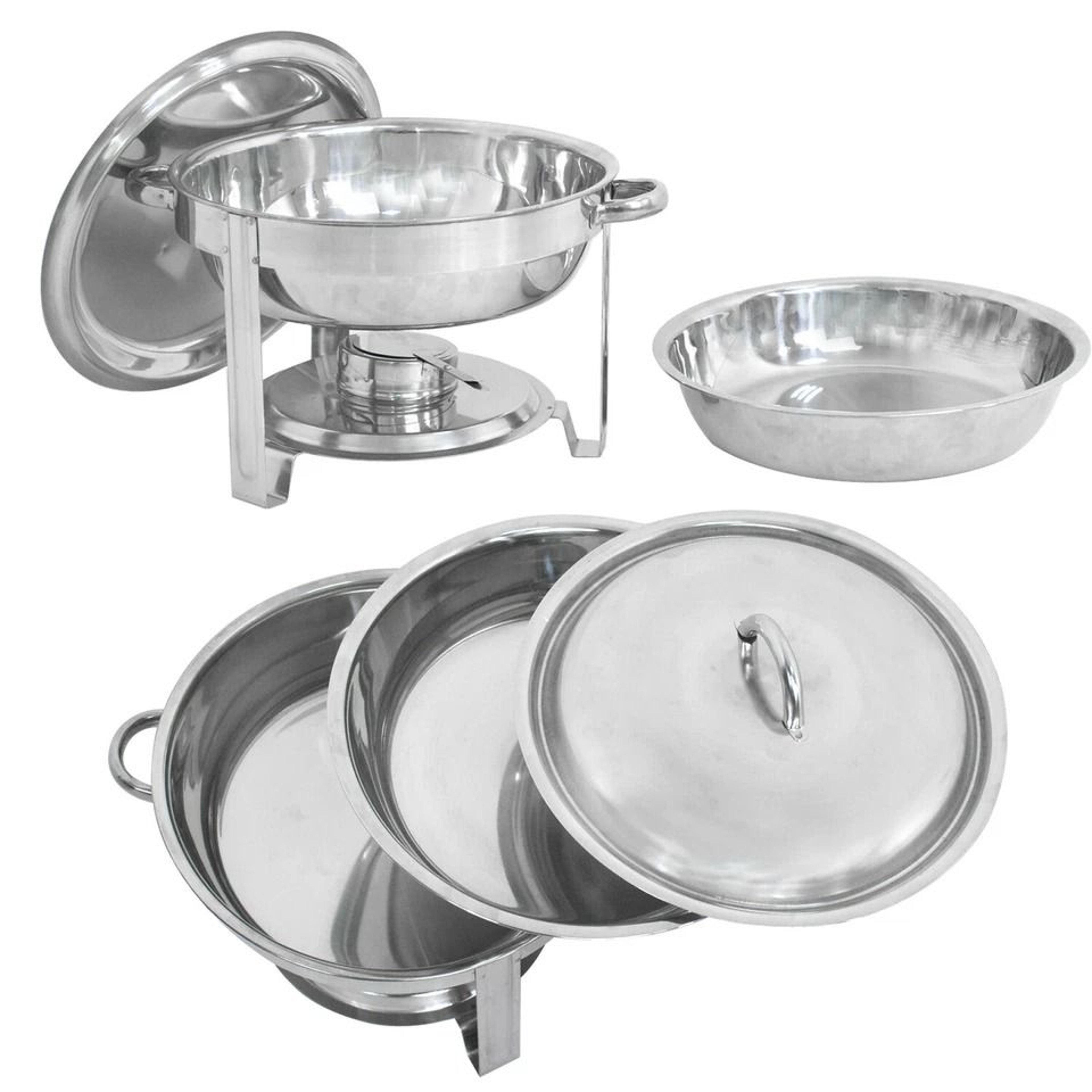 Stainless Steel Quart Chafing Dish Durable Buffet Catering Tray Mirror Finish Alcohol Furnace Perfe 11