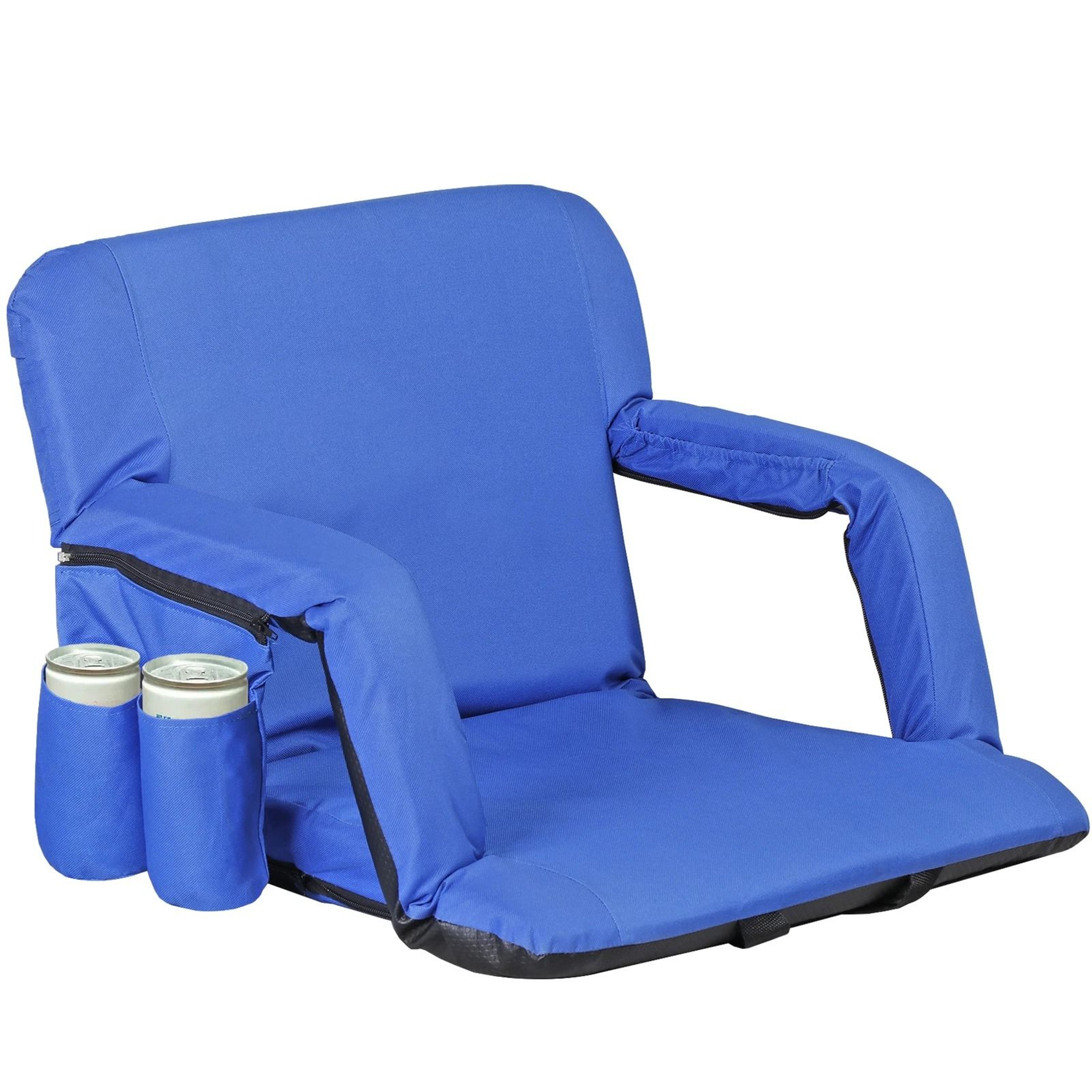 Comfortable Wide Stadium Seat For Bleachers With Pockets And Antislip Base Adjustable Reclining Cha 0