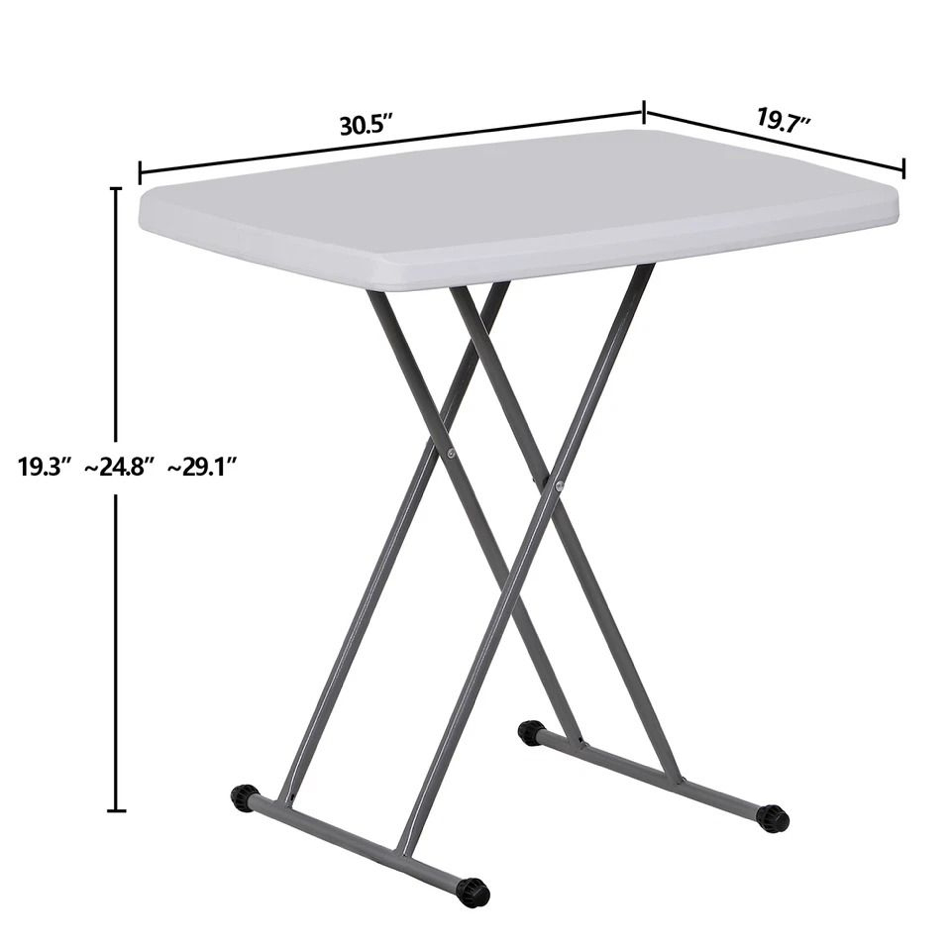 Adjustable Portable Folding TV Tray Snack Table For Dining Easy Clean And SpaceSaving 0