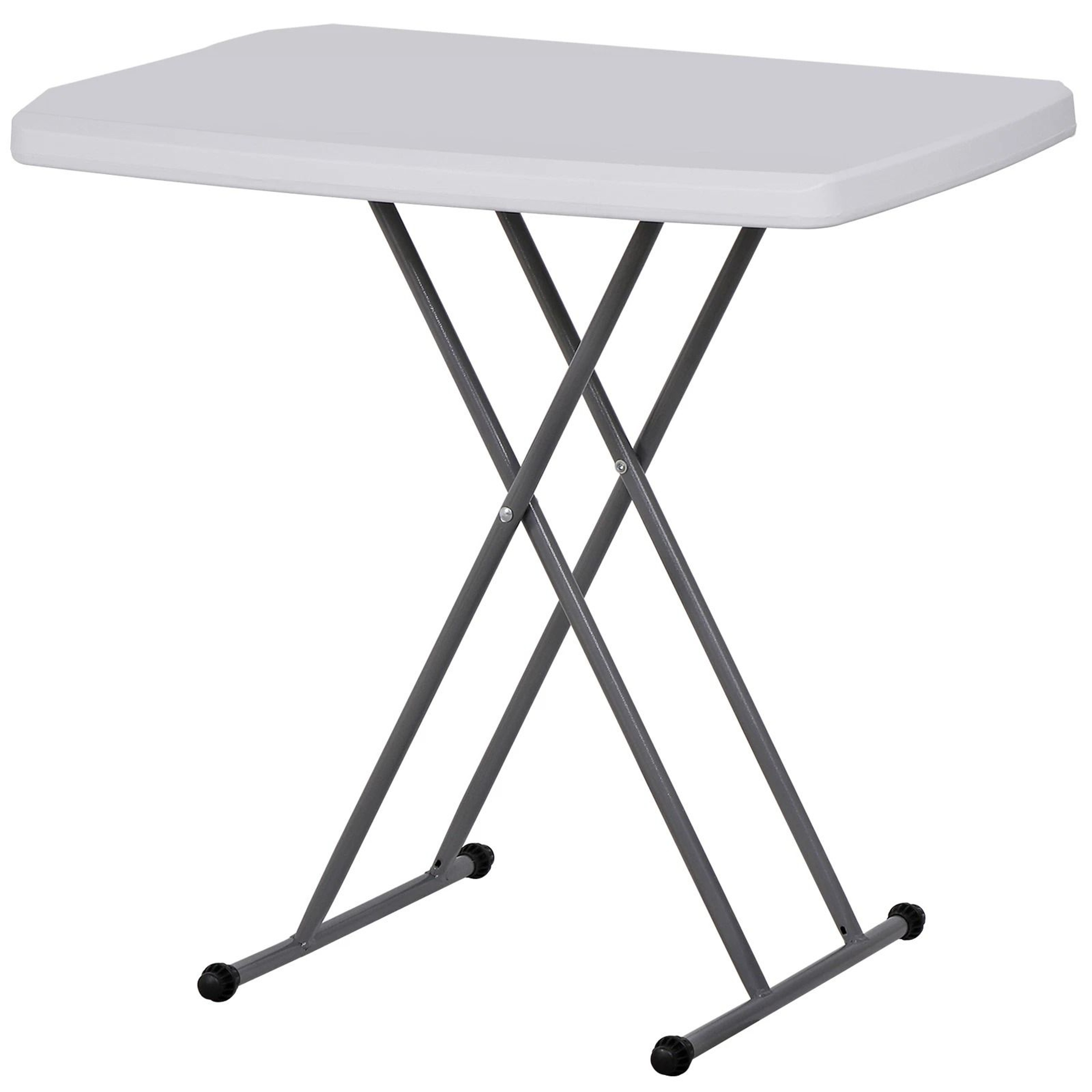 Adjustable Portable Folding TV Tray Snack Table For Dining Easy Clean And SpaceSaving 6